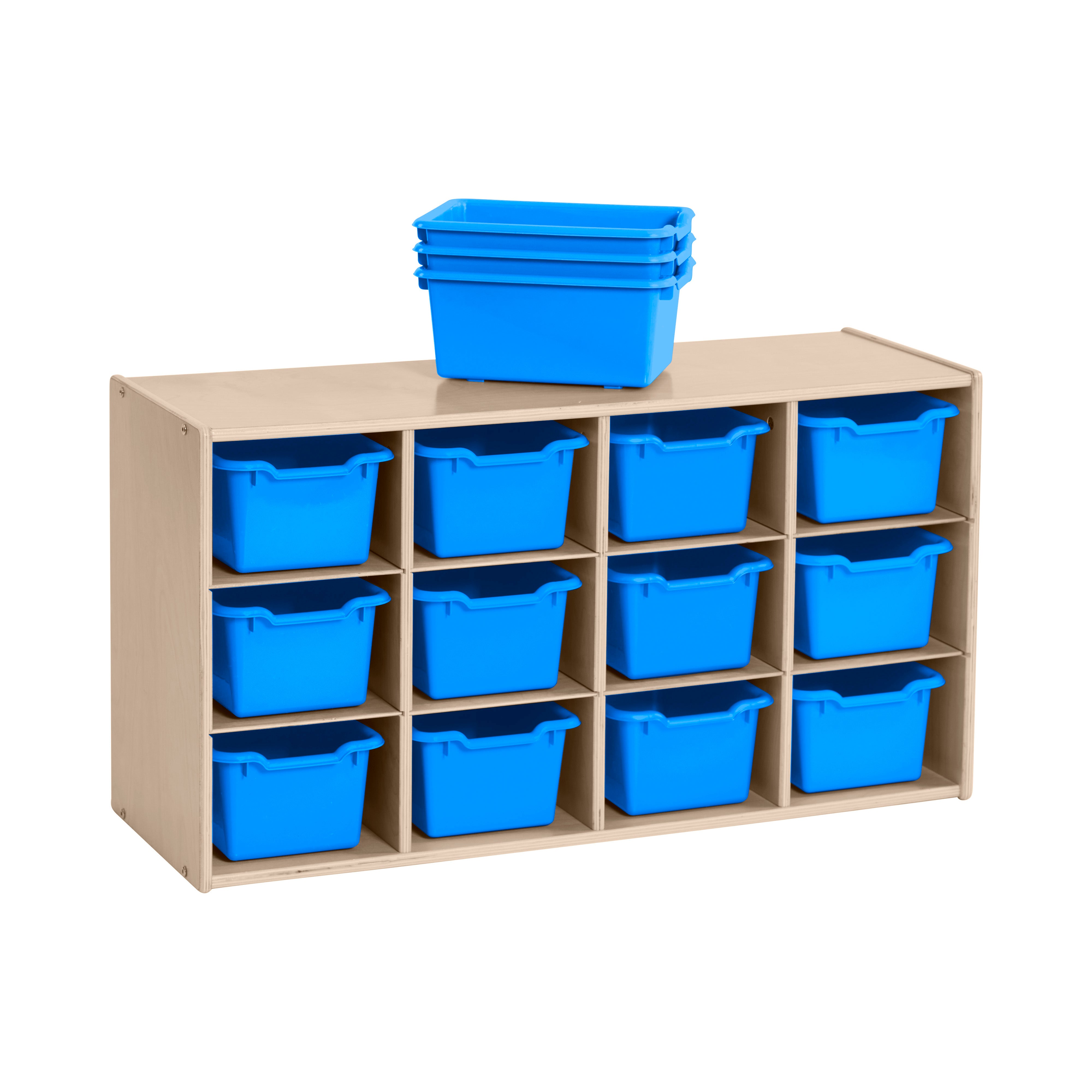 Streamline 12 Cubby Tray Cabinet and 15 Scoop Front Bins, 3x4
