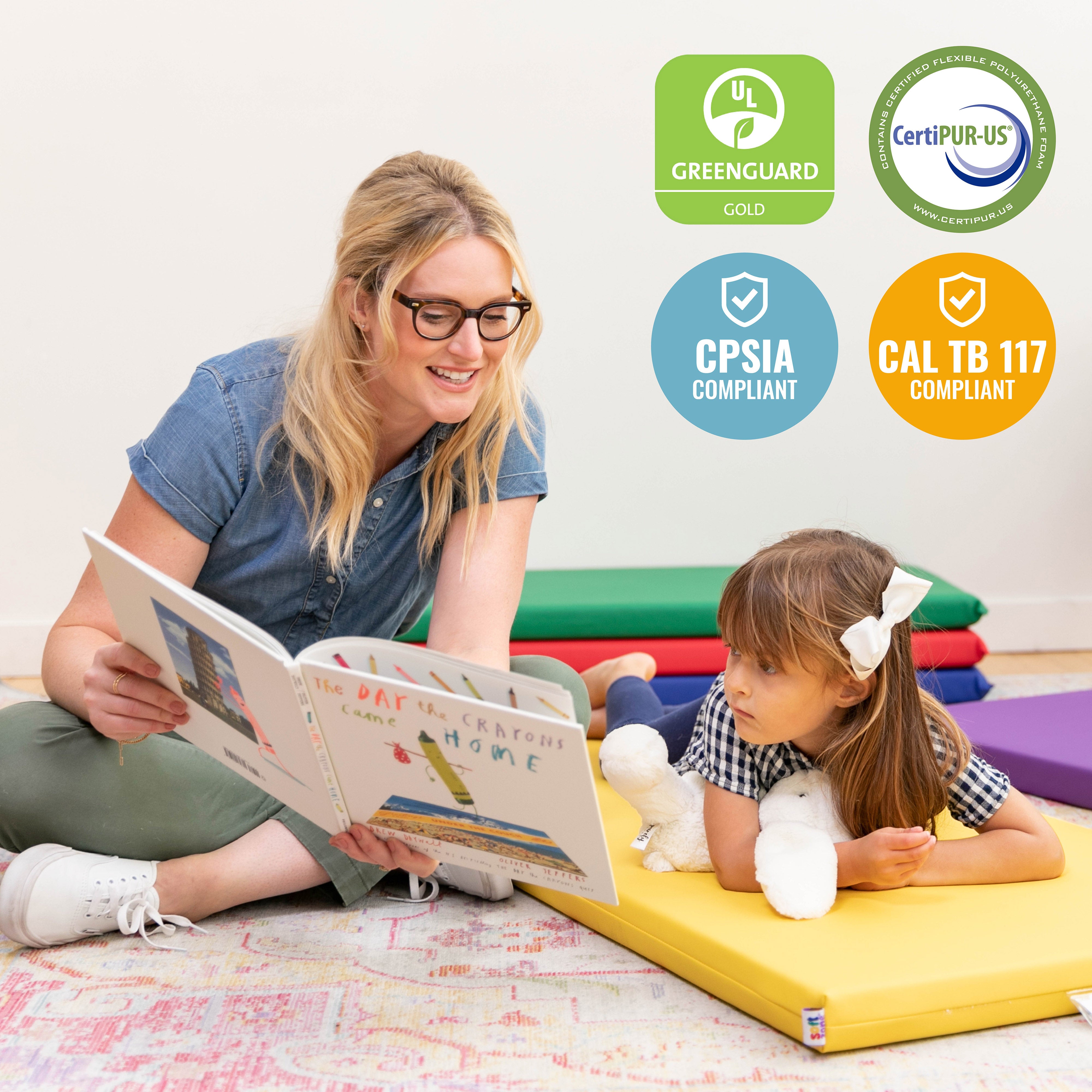 SoftZone Rainbow Rest Mat, 2in, 5-Piece