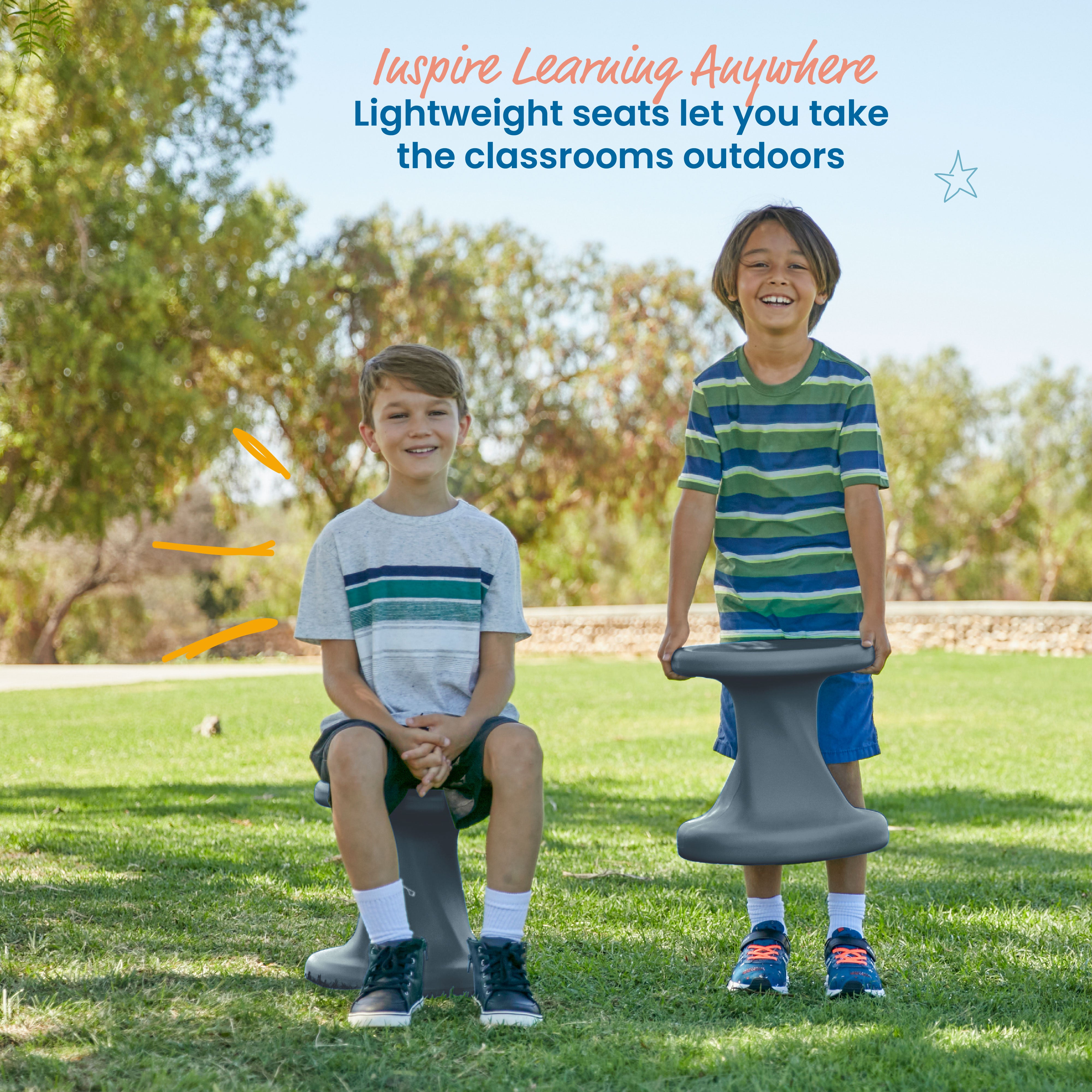 Twist Wobble Stool, 14in Seat Height