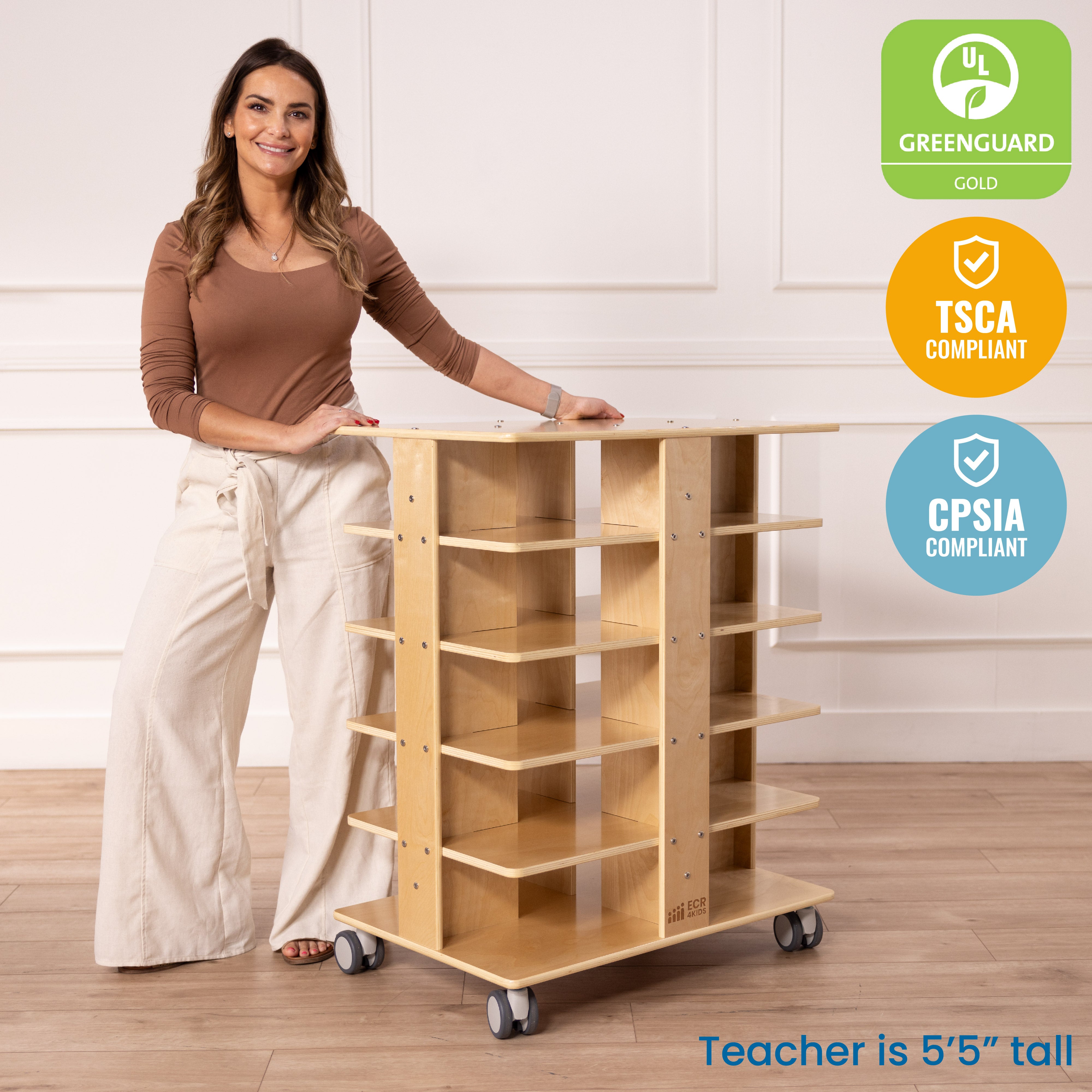 20-Compartment Mobile Storage Tower, 5x4