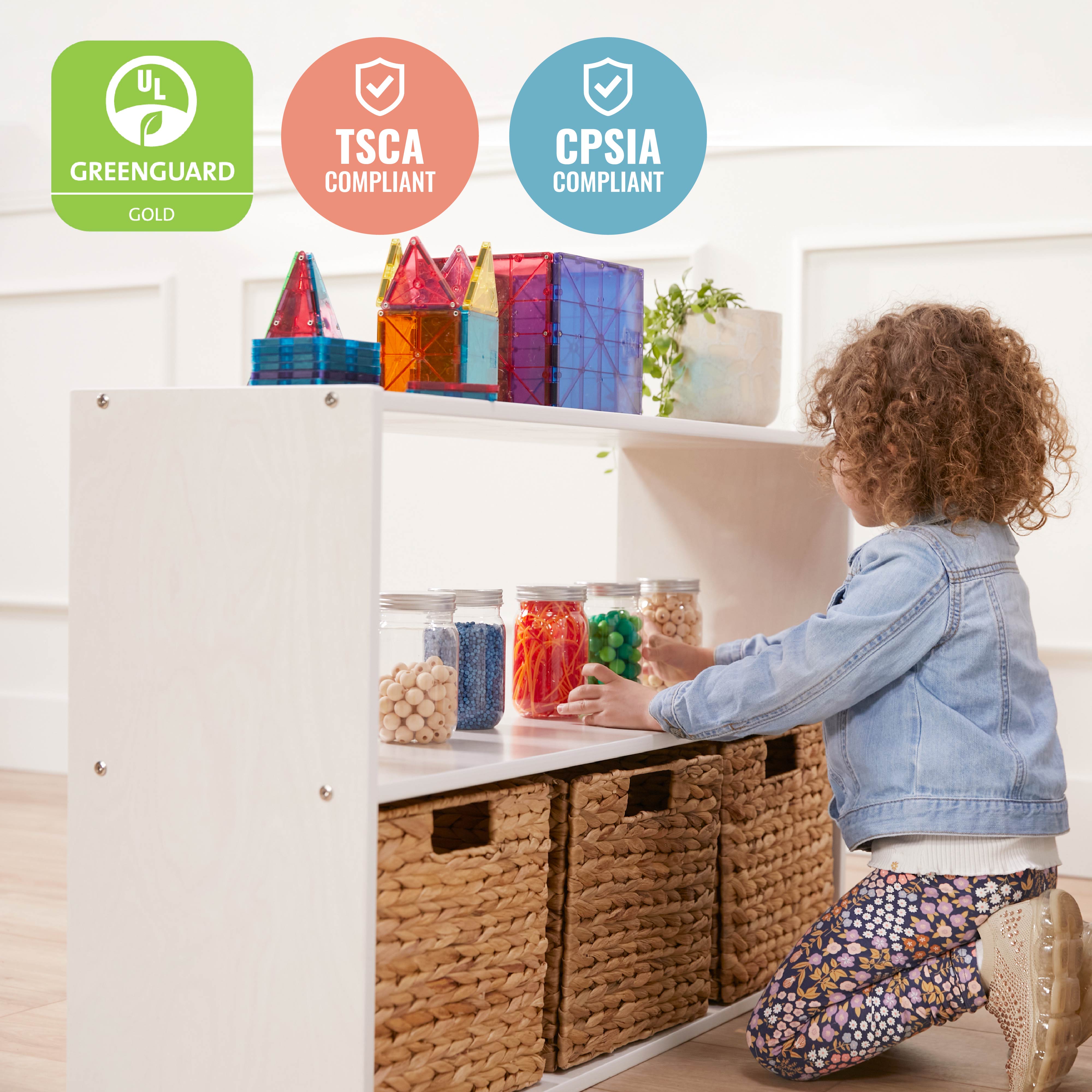 Streamline 2-Shelf Storage Cabinet, 24in High