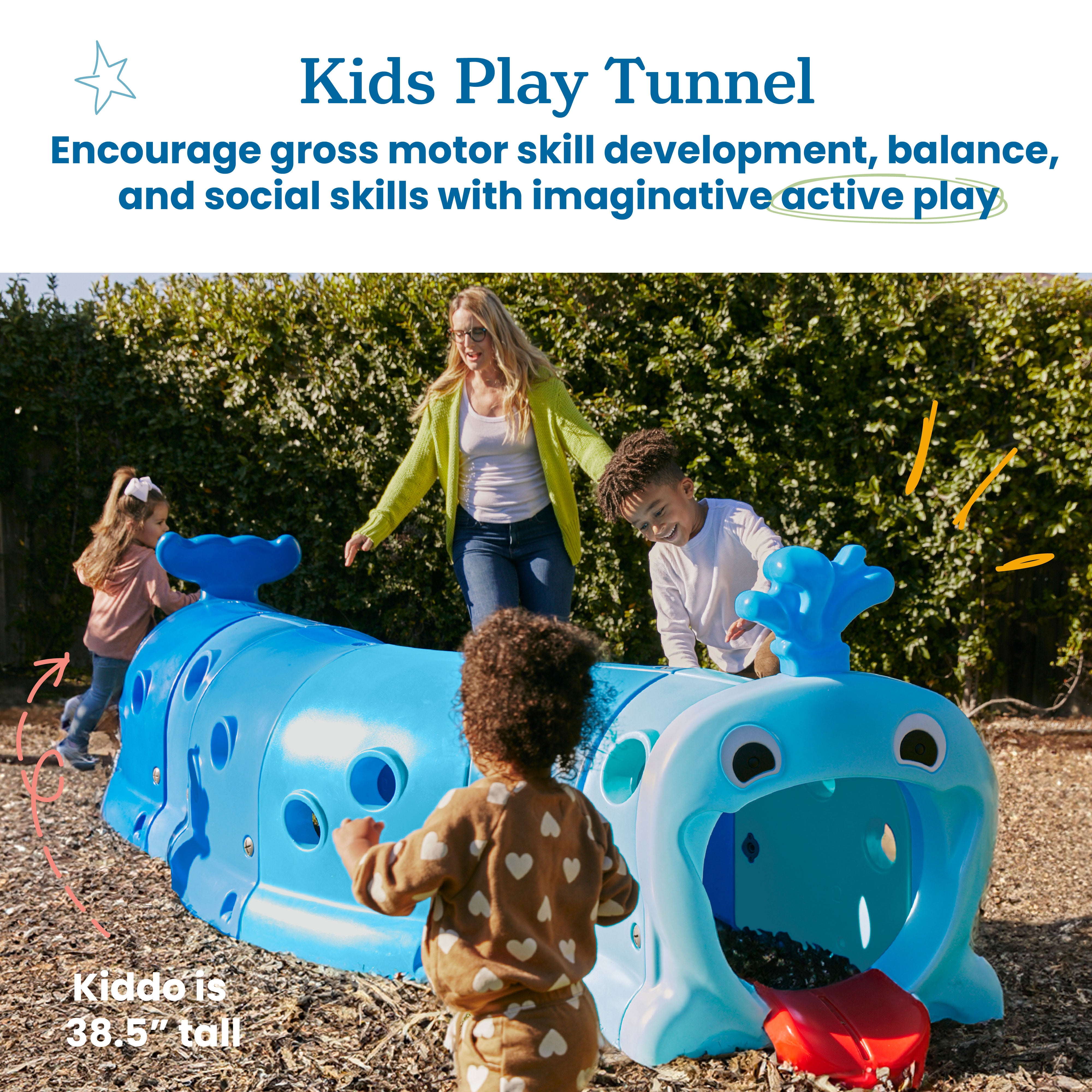 Willow Climb-N-Crawl Whale Tunnel Play Structure