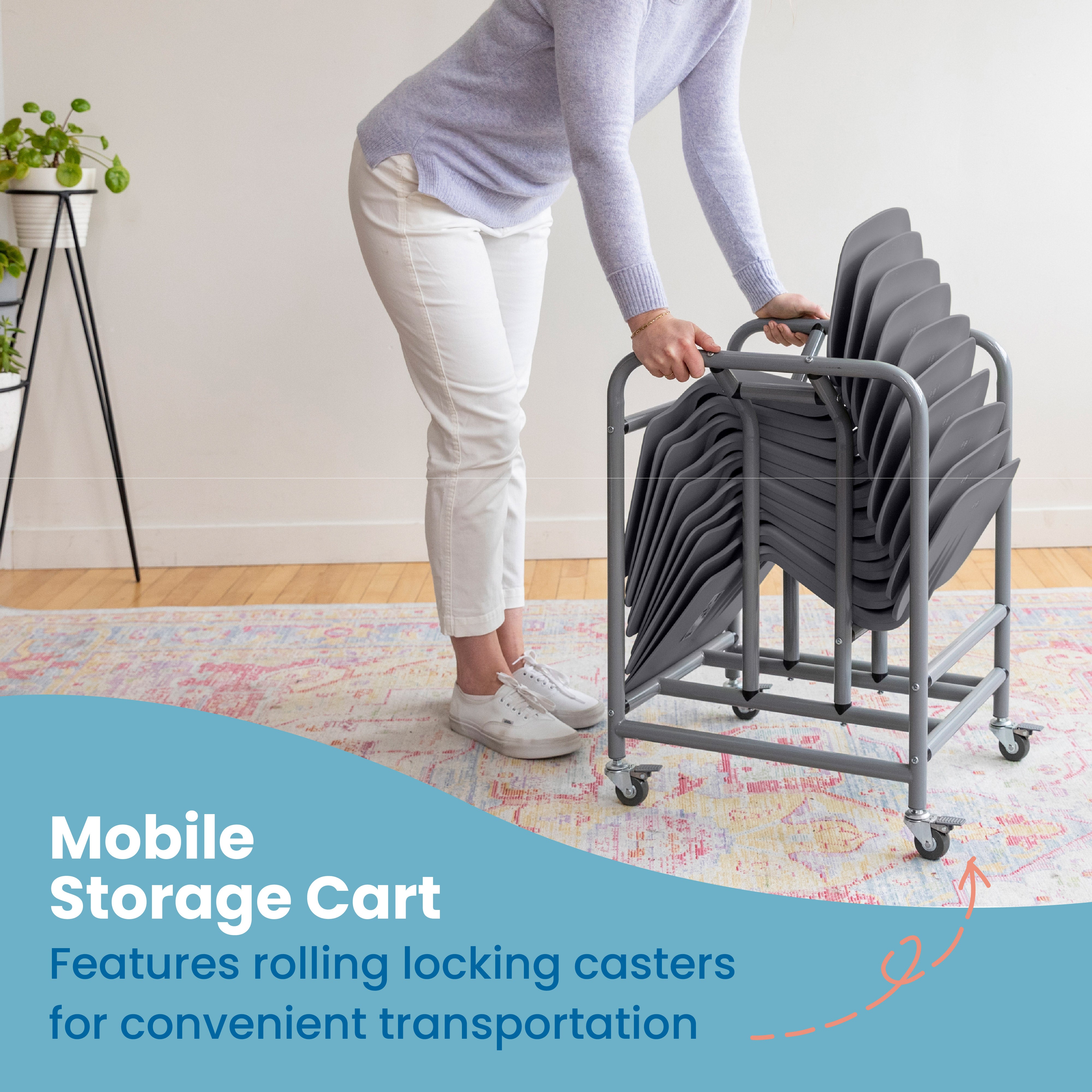 The Surf Portable Lap Desk with Mobile Storage Cart, 10-Pack