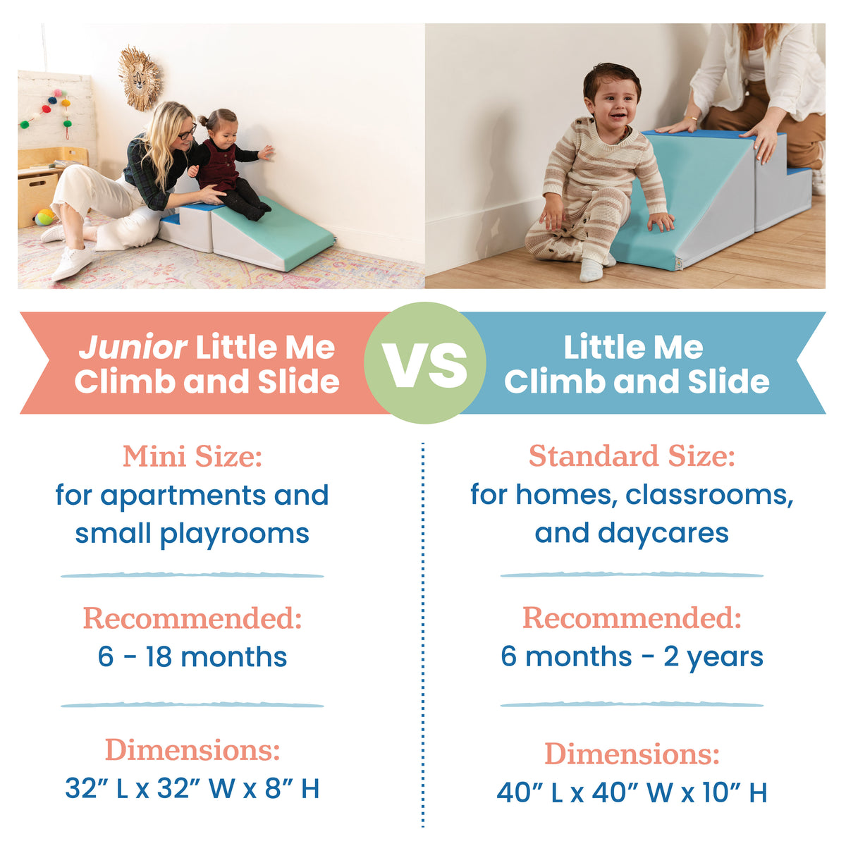 Junior Little Me Step and Slide Wall Climber, 2-Piece