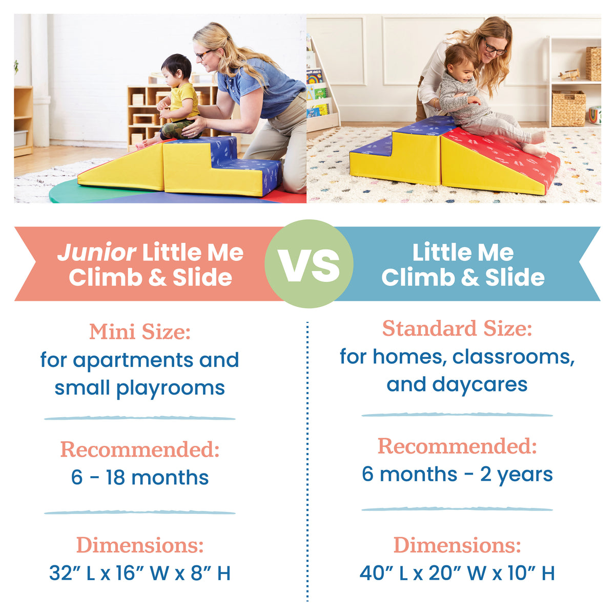 Junior Little Me Step and Slide Wall Climber, 2-Piece