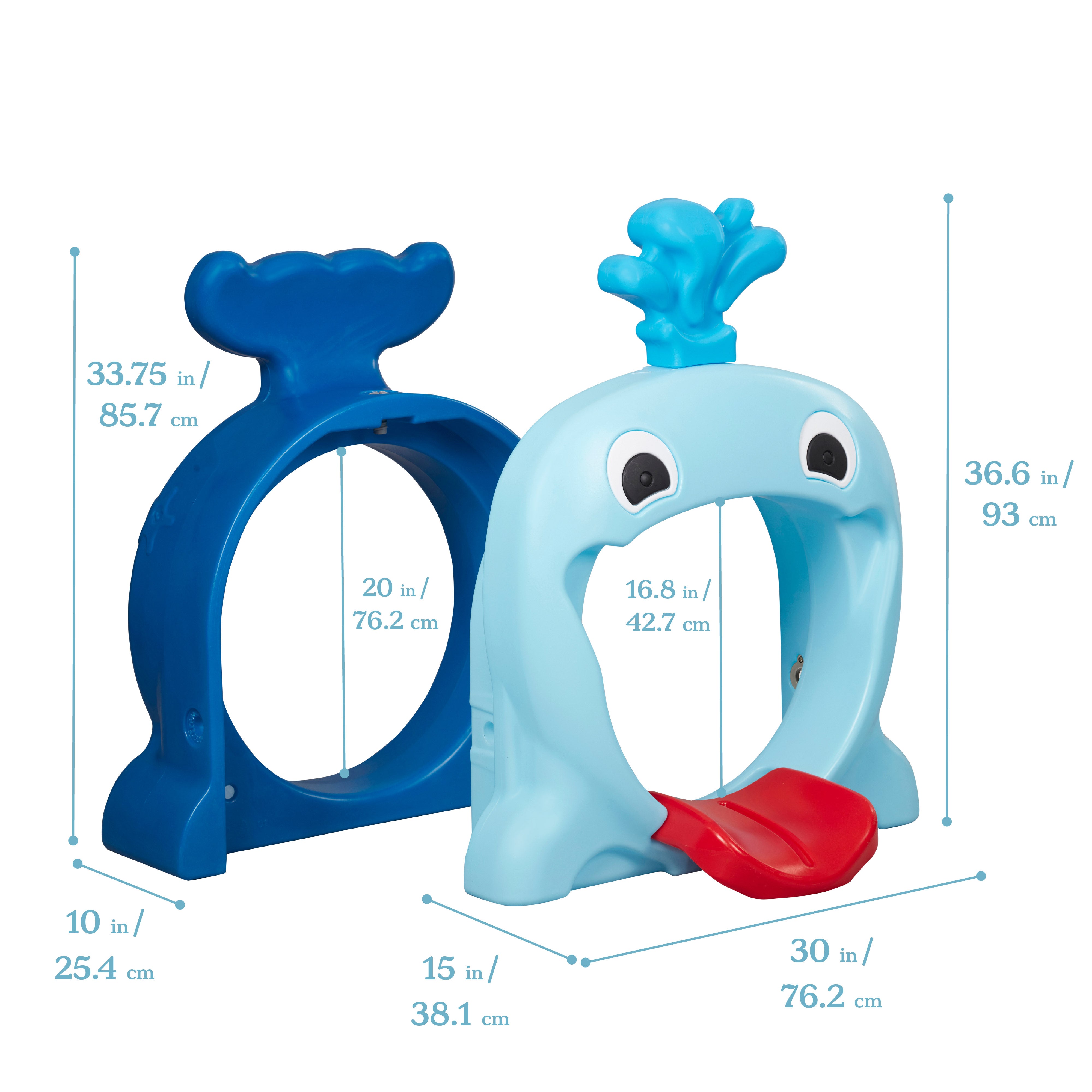 Willow Climb-N-Crawl Whale, Head and Tail