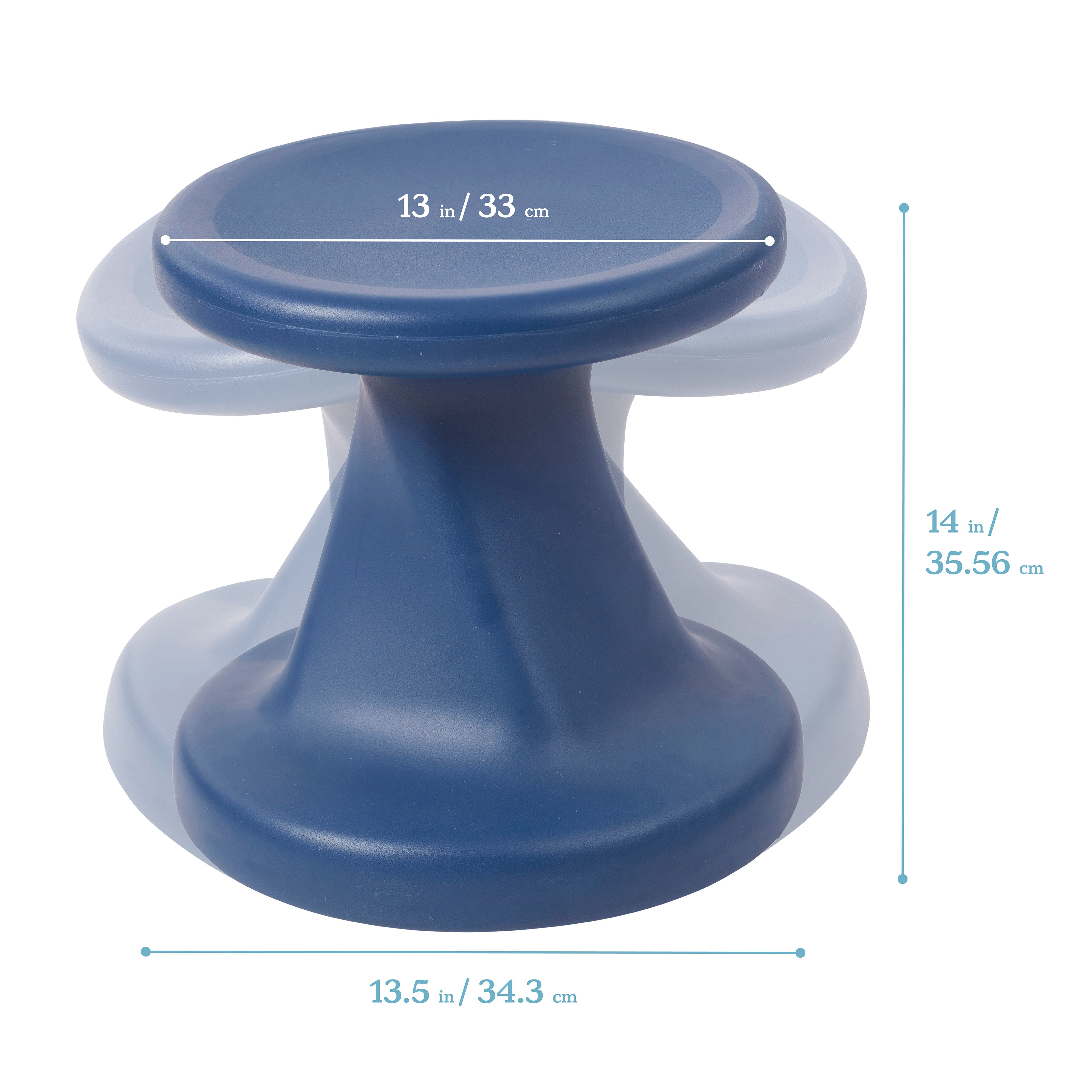Twist Wobble Stool, 14in Seat Height