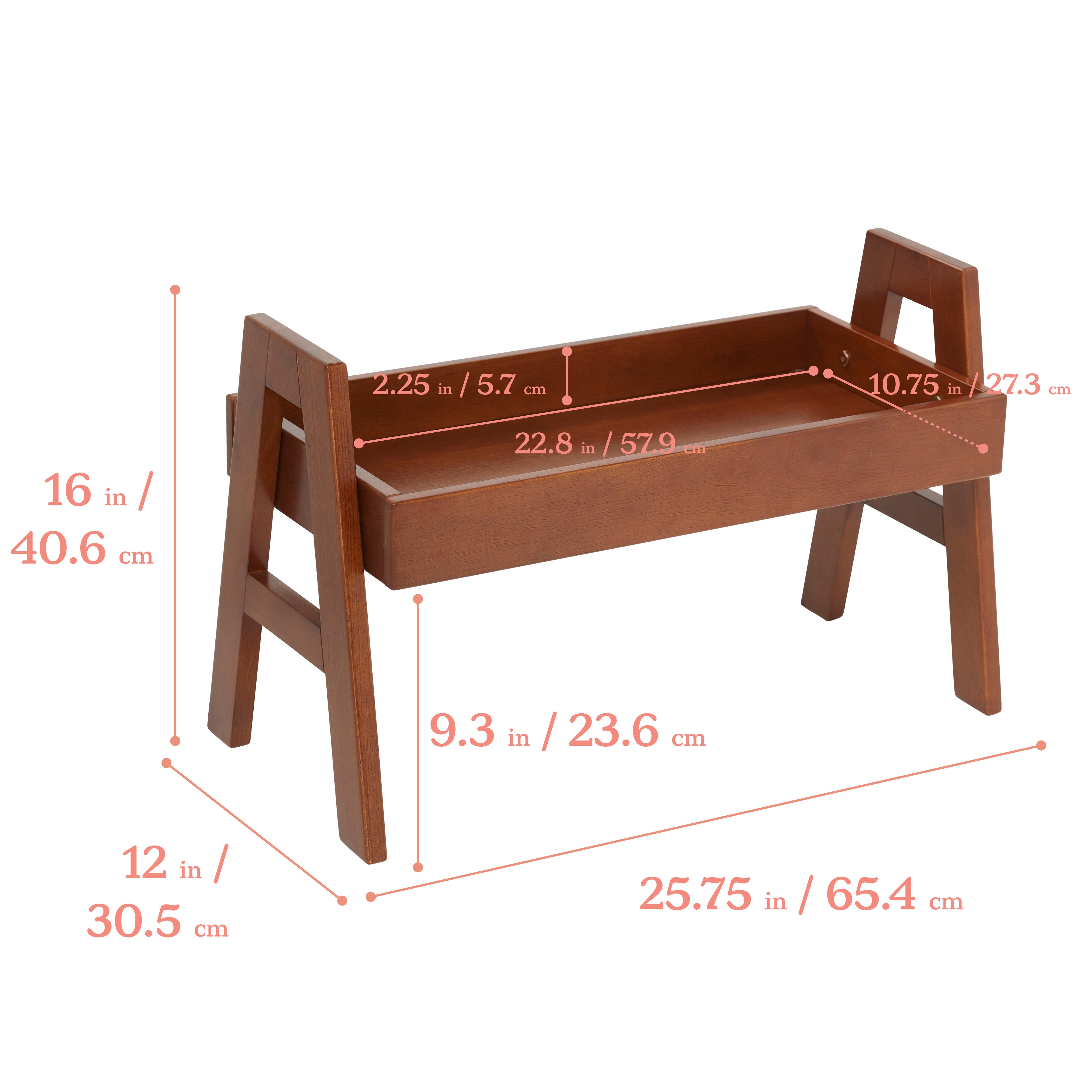 Adjustable Stacking Shelf with Full Edge, 2-Pack
