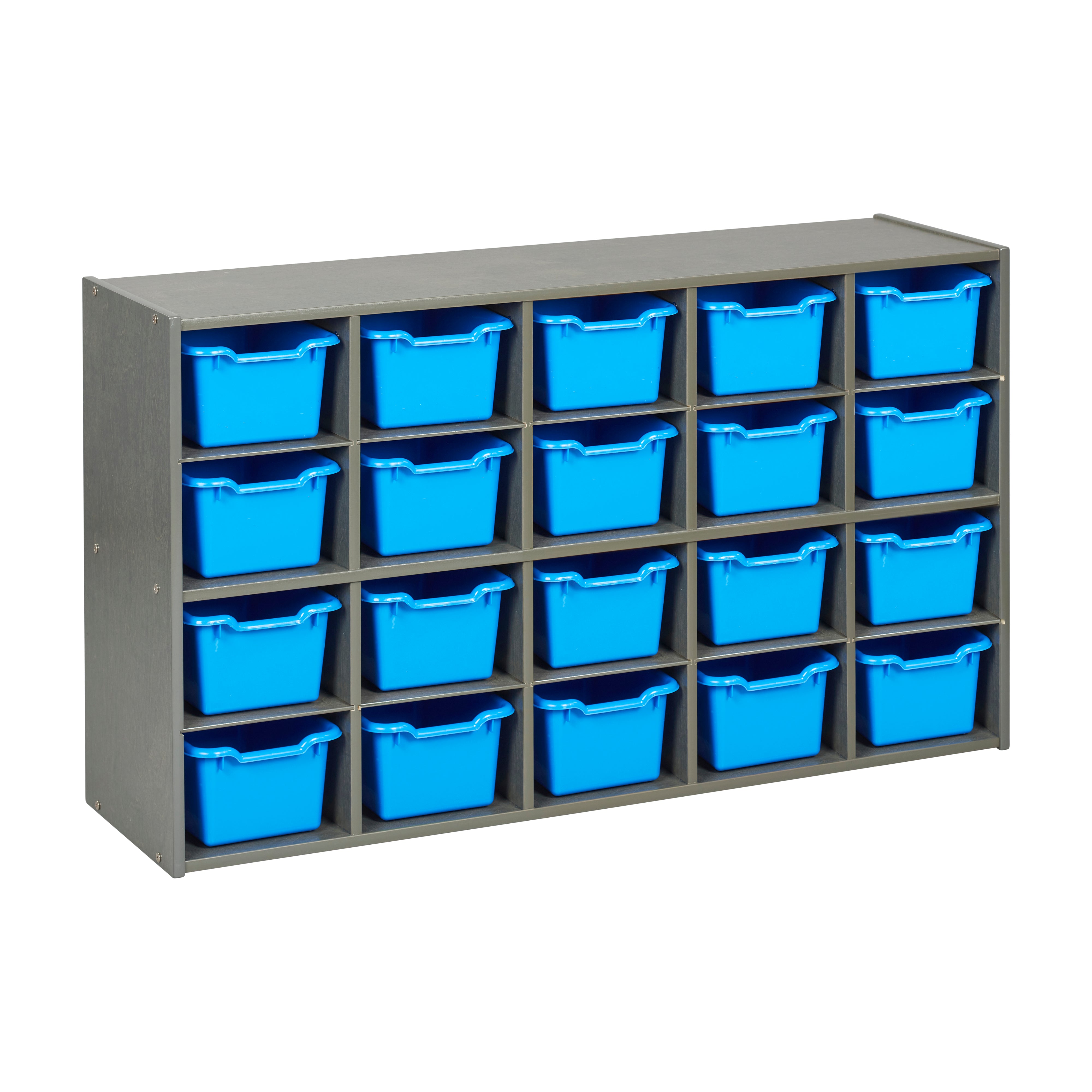 Streamline 20 Cubby Tray Cabinet with 20 Scoop Front Bins, 4x5