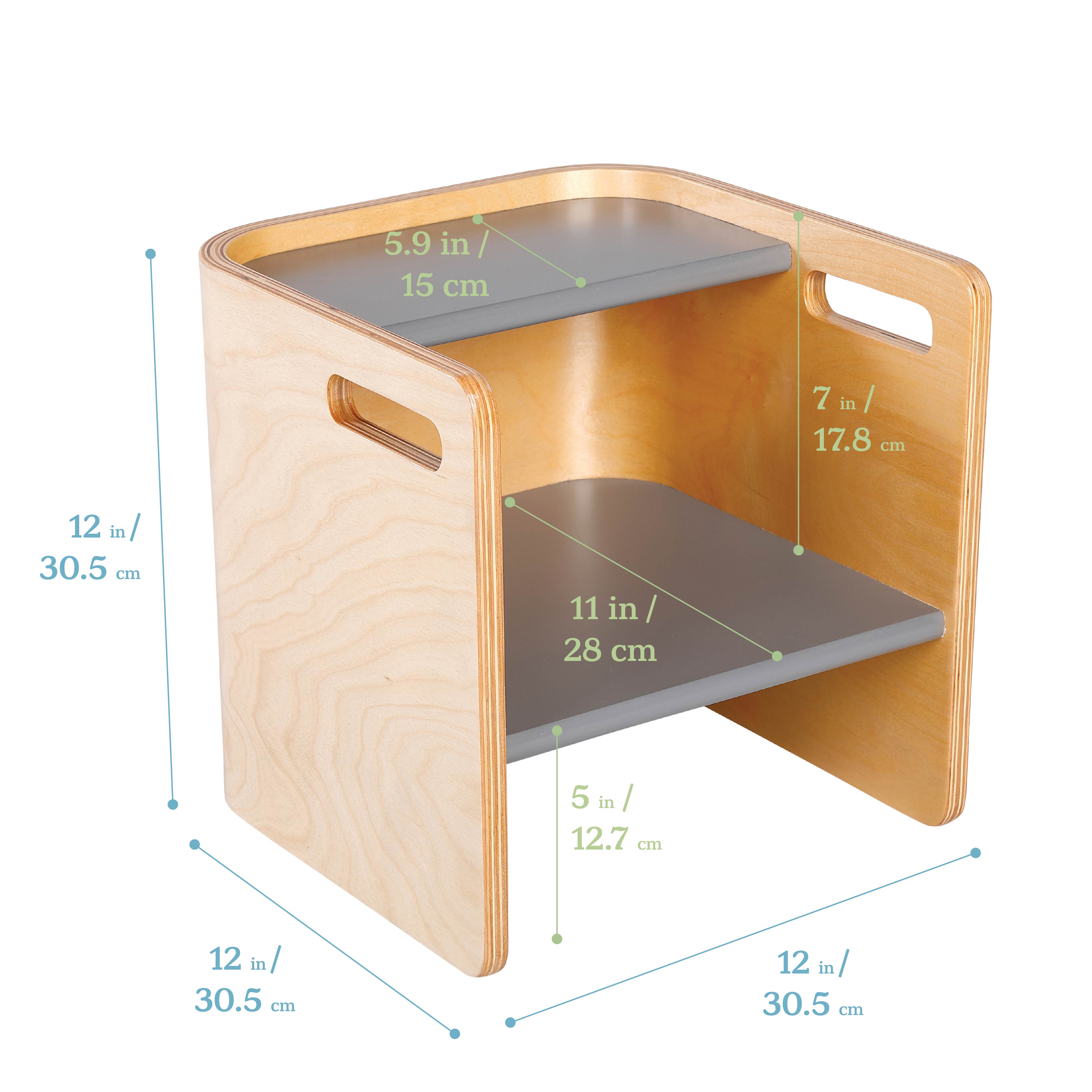 Bentwood Multipurpose Cube Chair