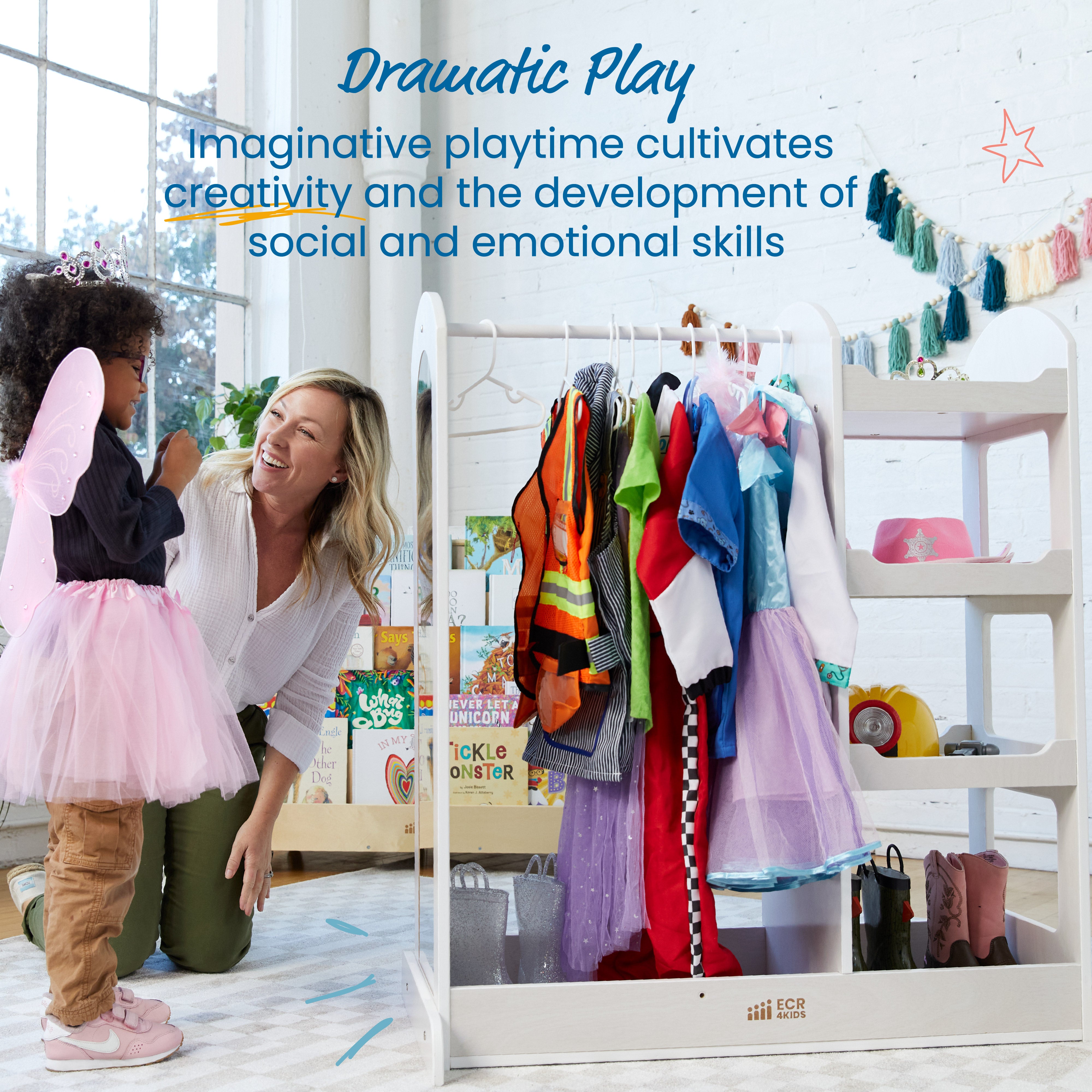 Dress-Up Center with Mirror