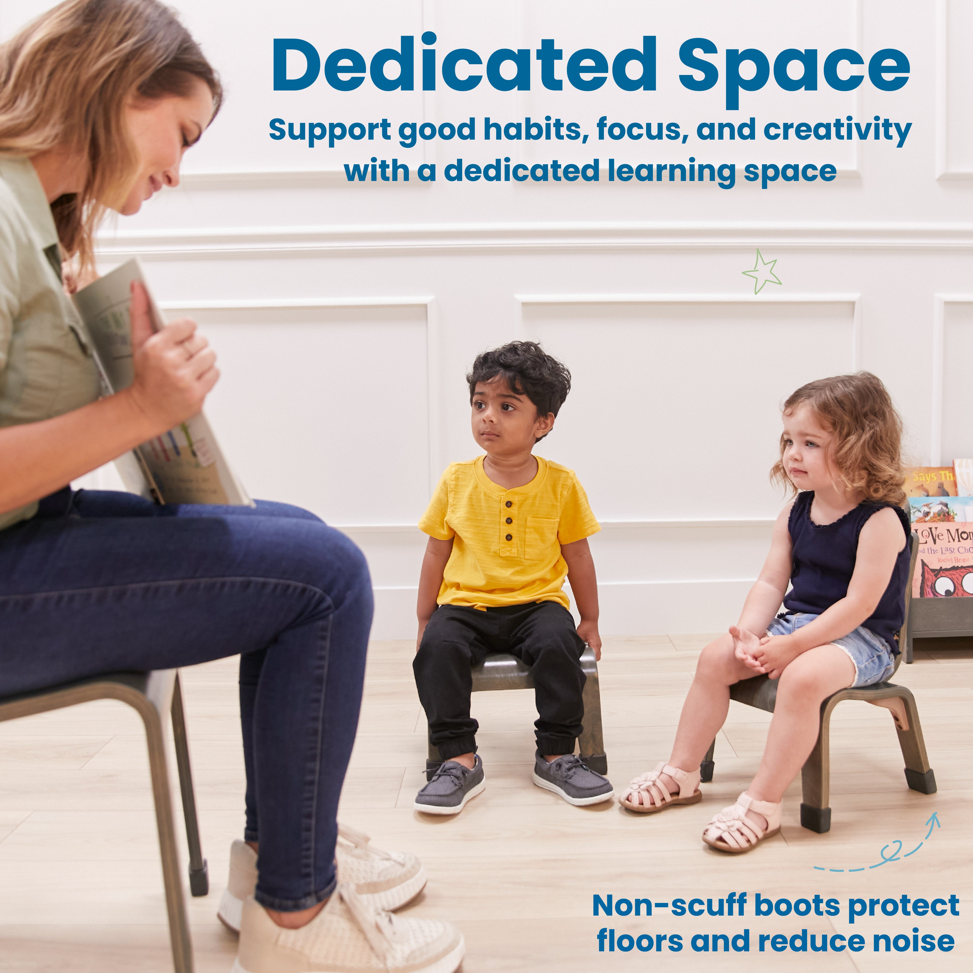 Bentwood Chair, 8in Seat Height, 2-Pack