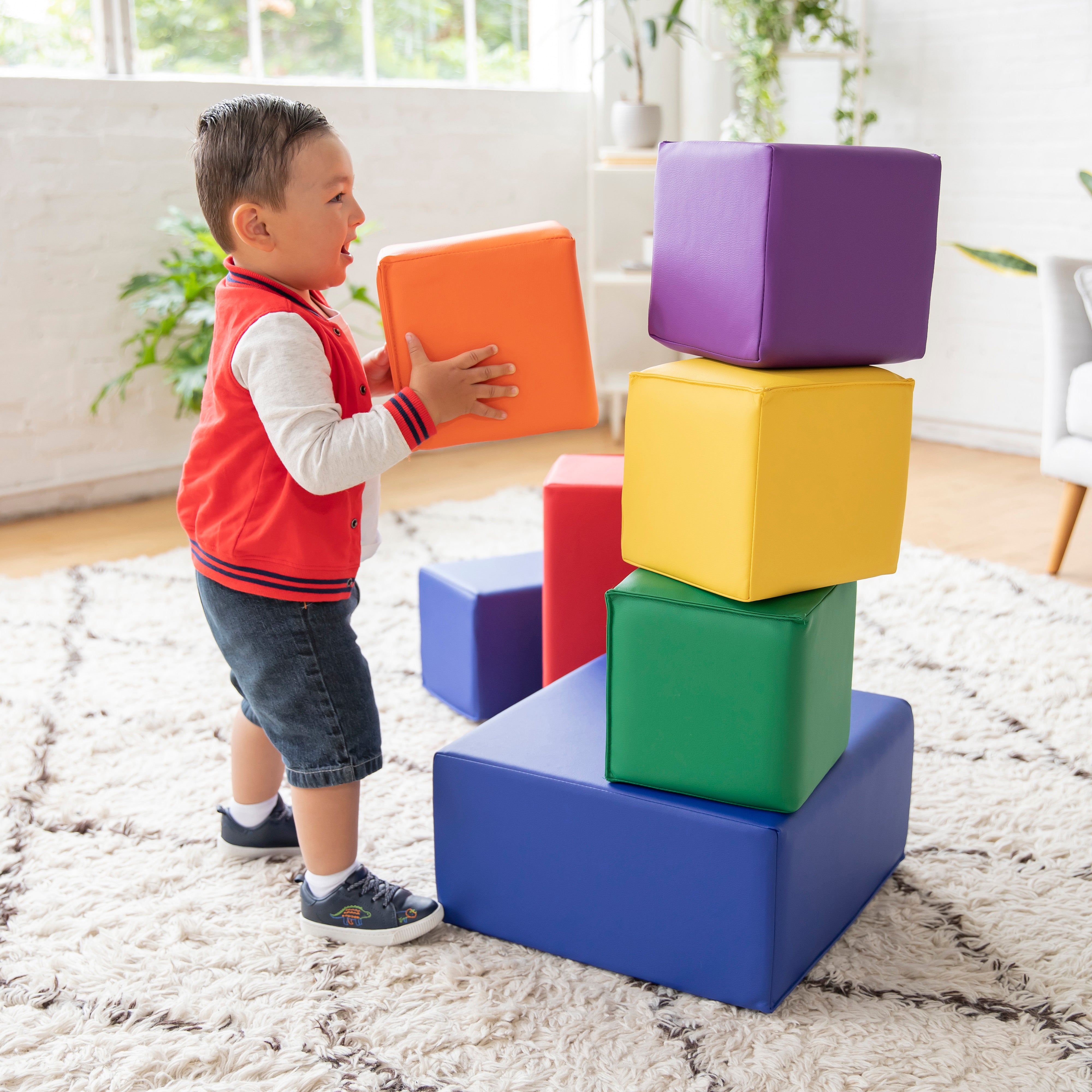SoftZone Big Foam Building Blocks, 7-Piece