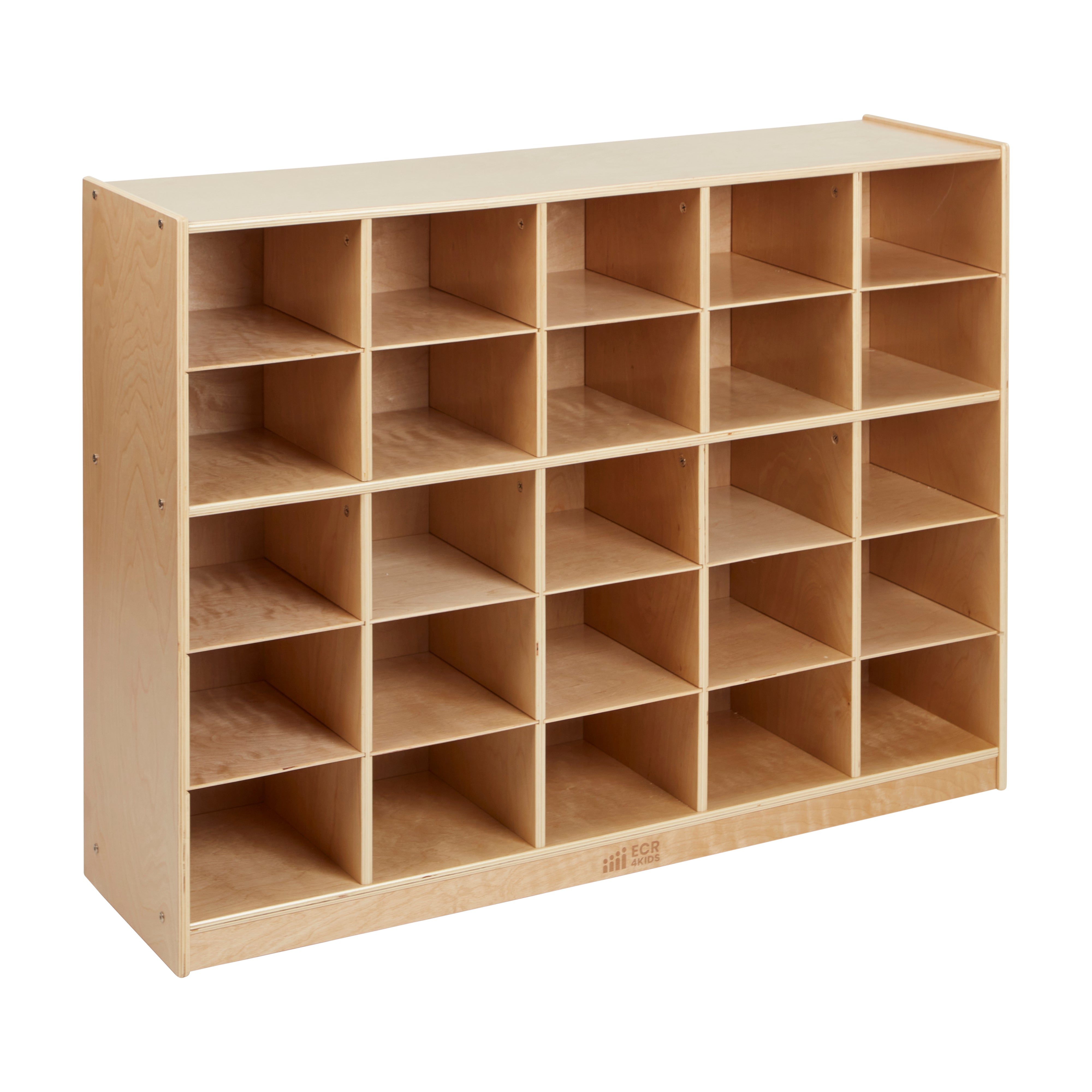 25 Cubby Mobile Tray Storage Cabinet, 5x5
