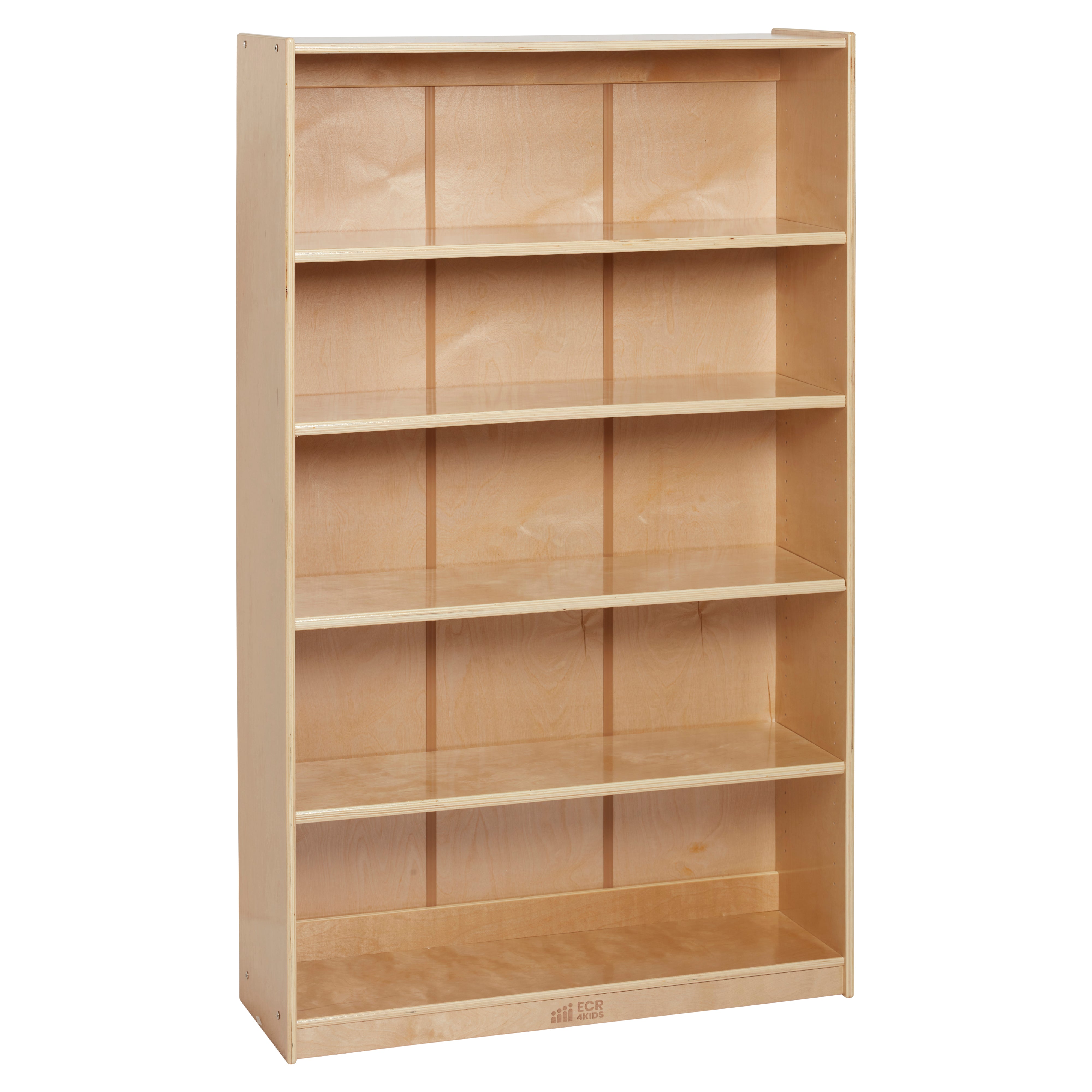 Wooden Classic Bookcase with Adjustable Shelves, 60in
