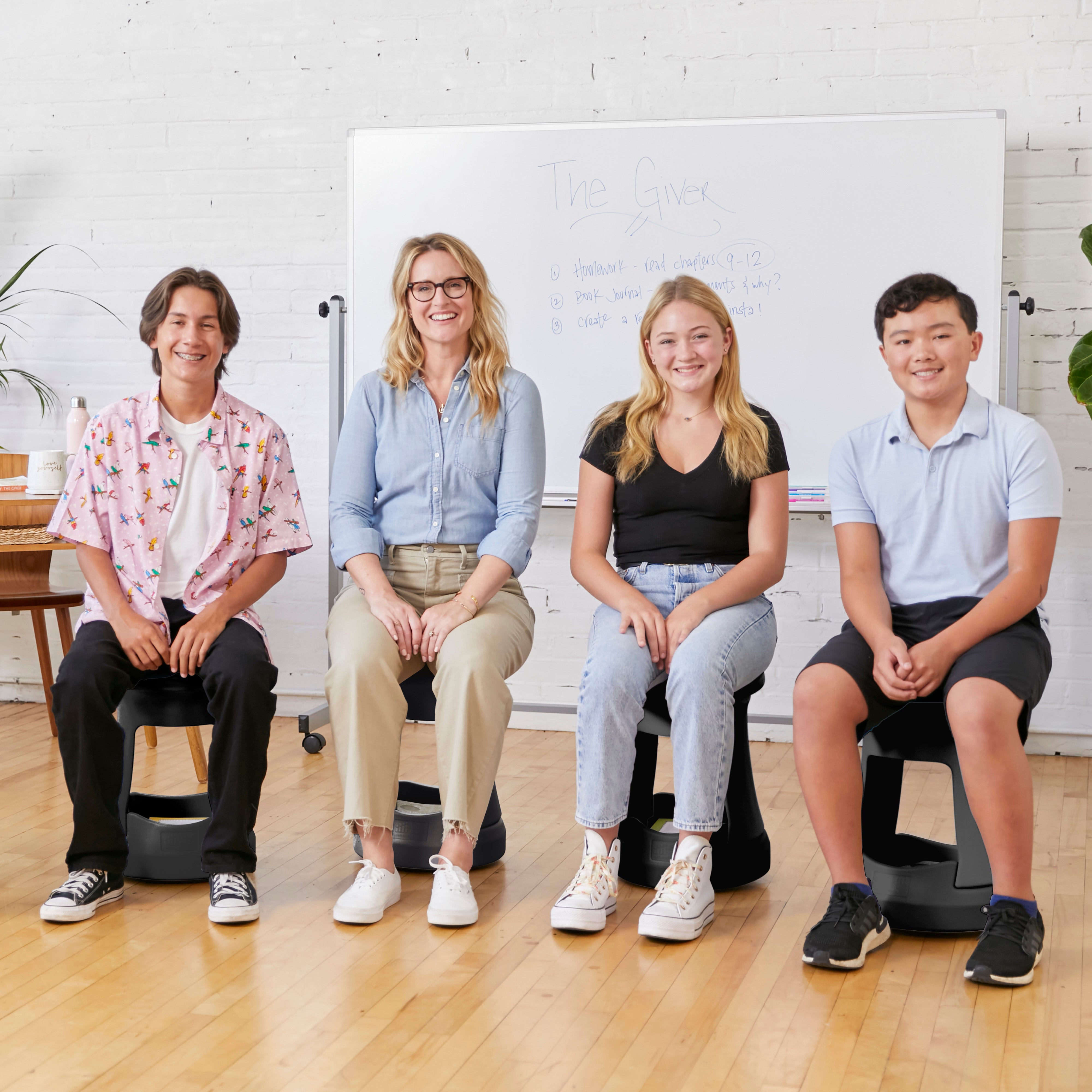 Storage Wobble Stool, 18in Seat Height