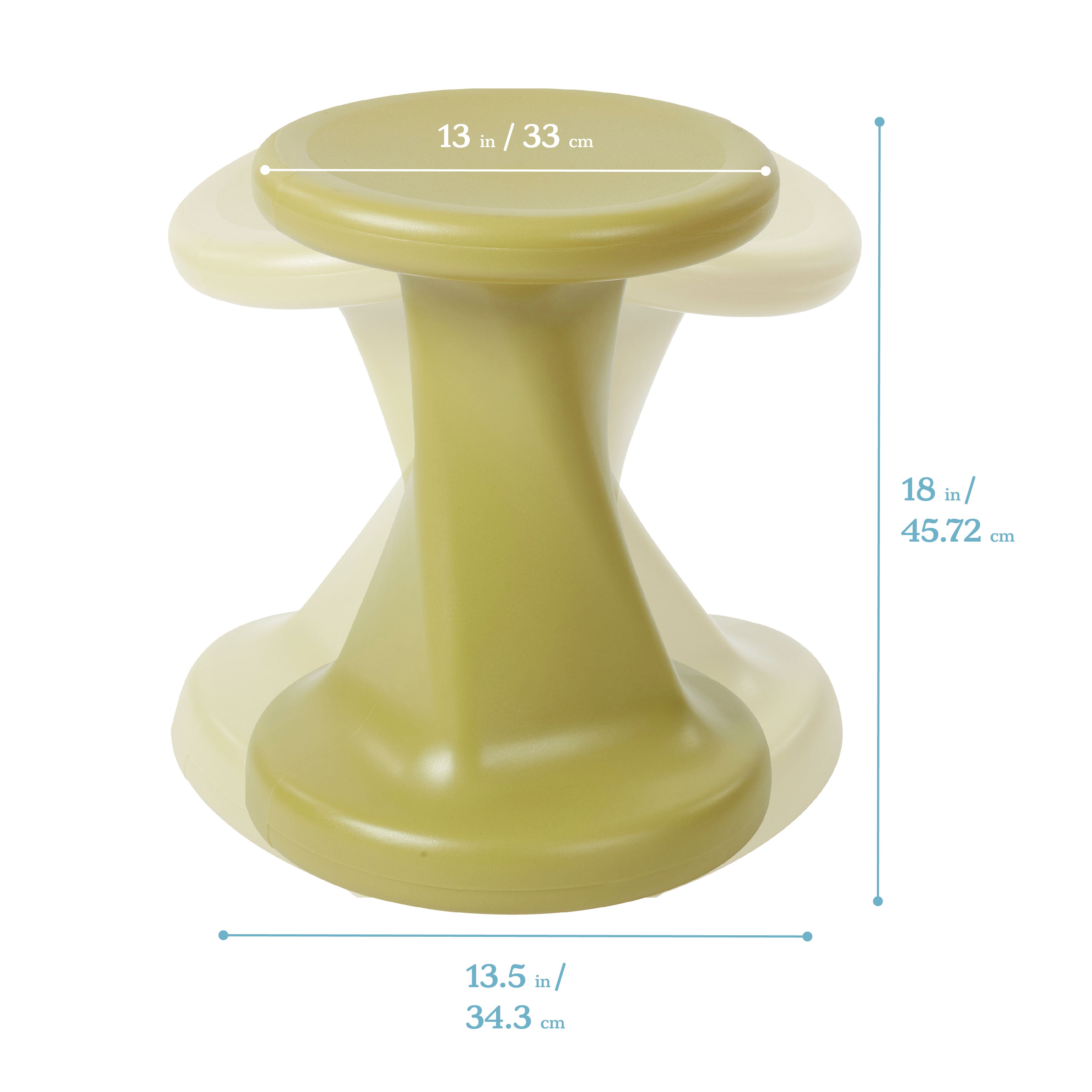Twist Wobble Stool, 18in Seat Height