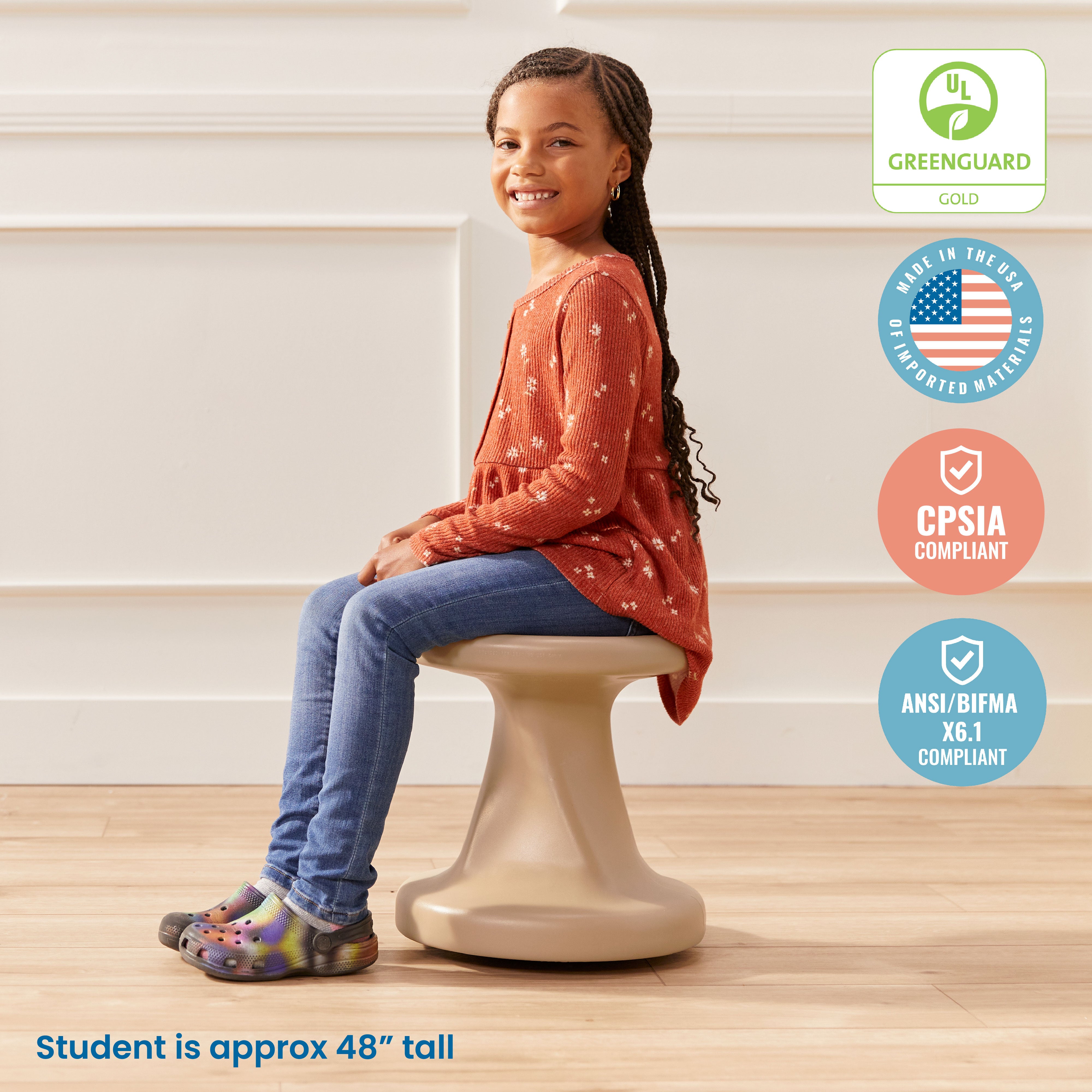 Twist Wobble Stool, 14in Seat Height