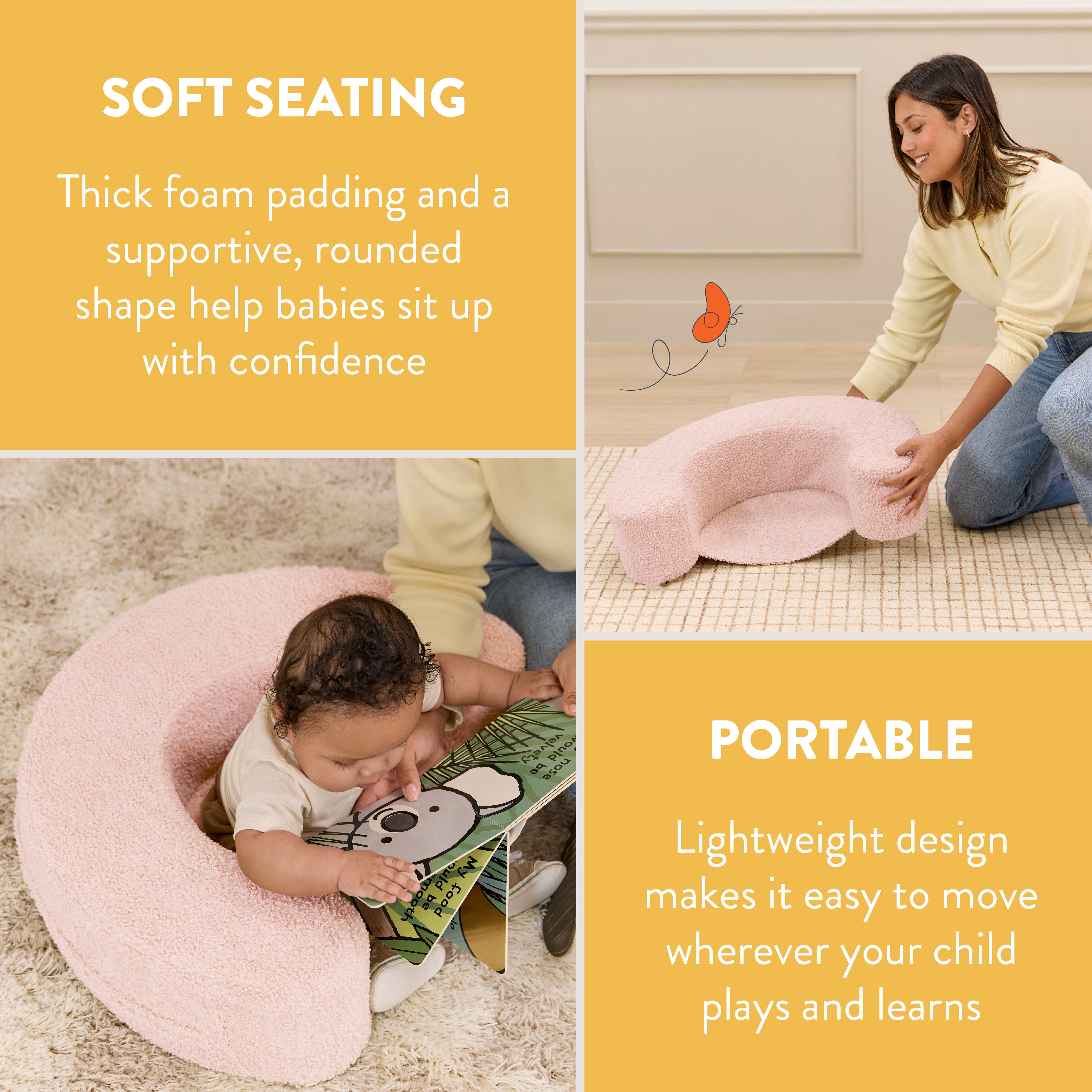 Sit 'n' Support Ring-Shaped Floor Cushion