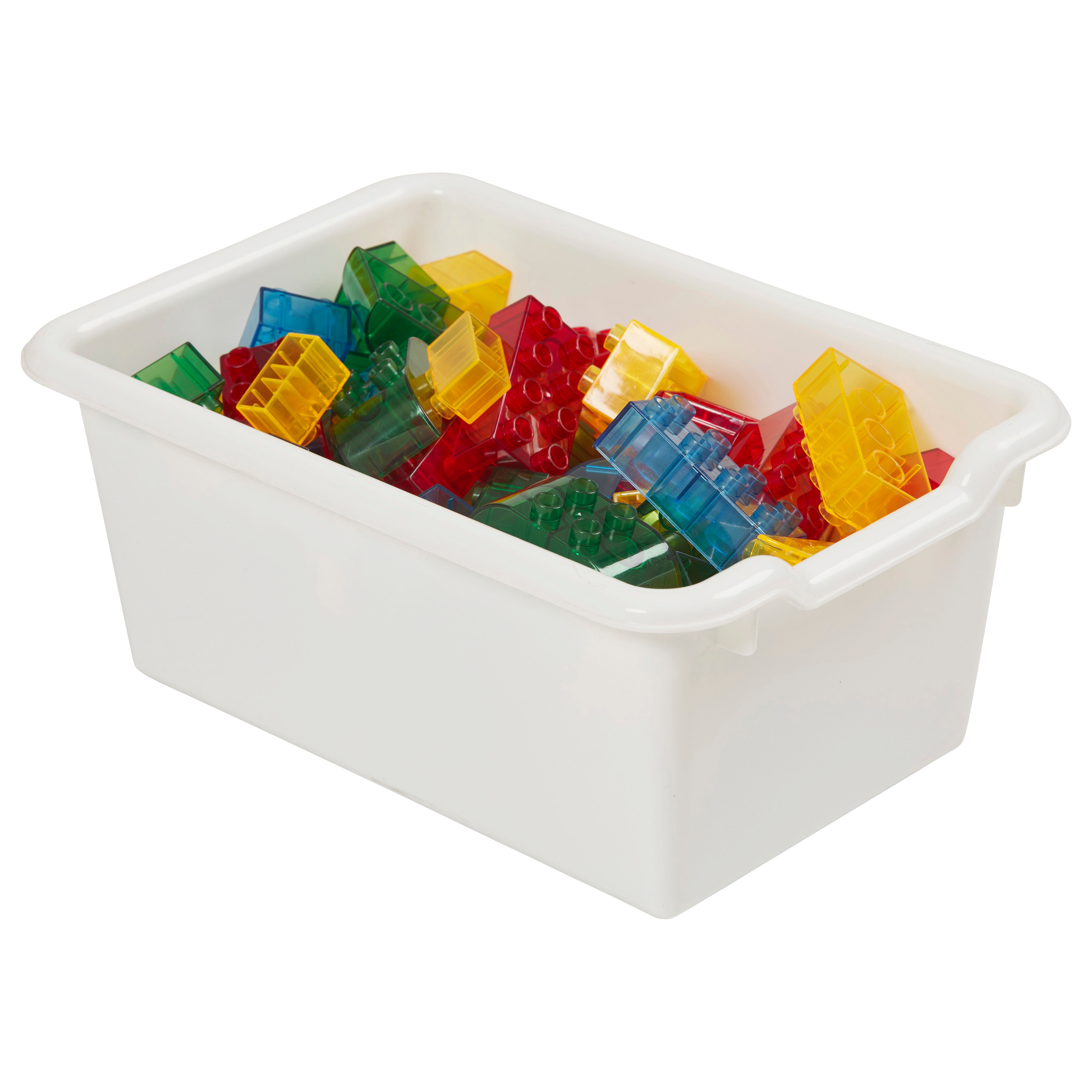 Scoop Front Plastic Storage Bins, 30-Piece