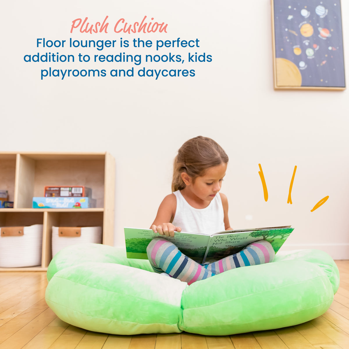 Flower Floor Pillow, 35in