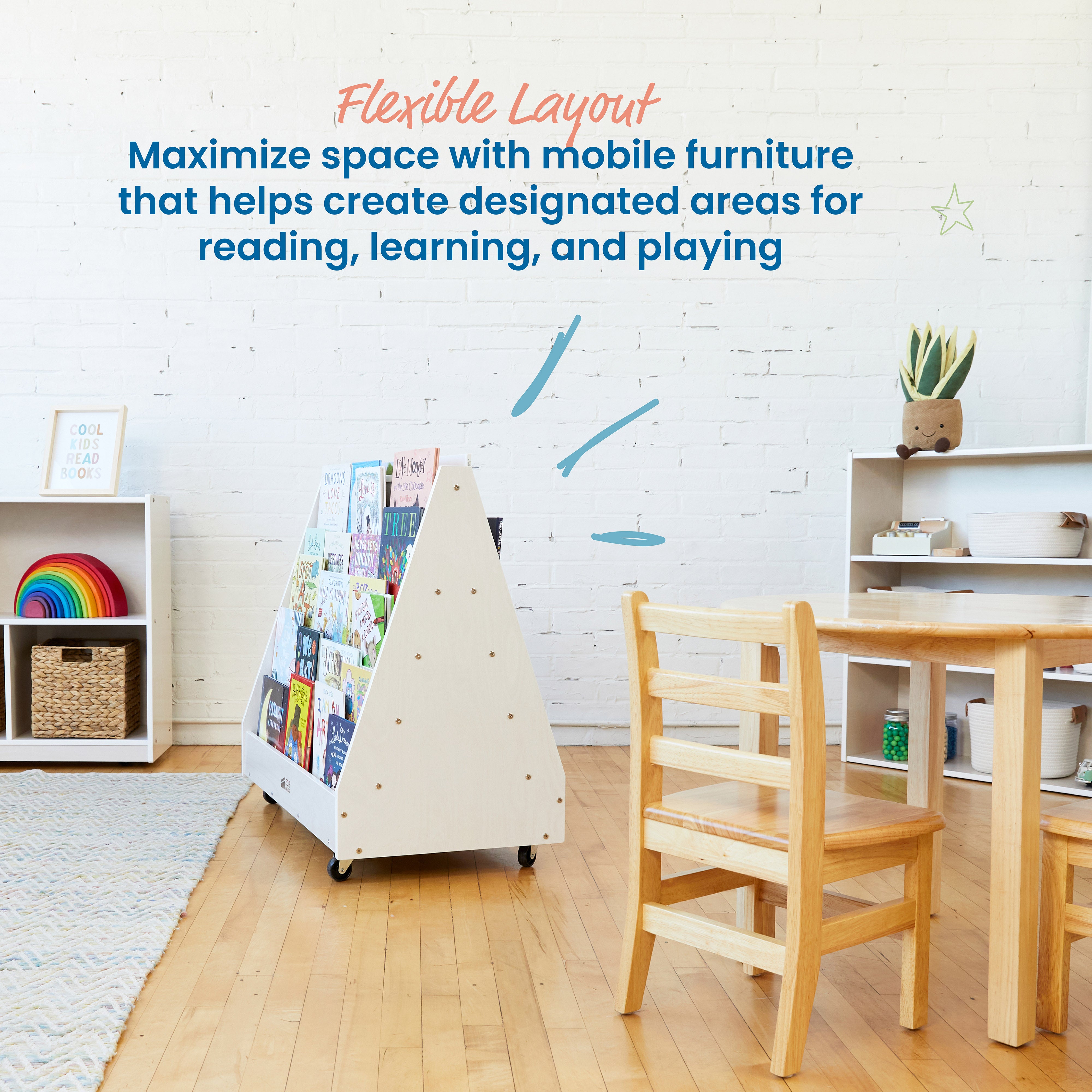 Double-Sided Mobile Book Display