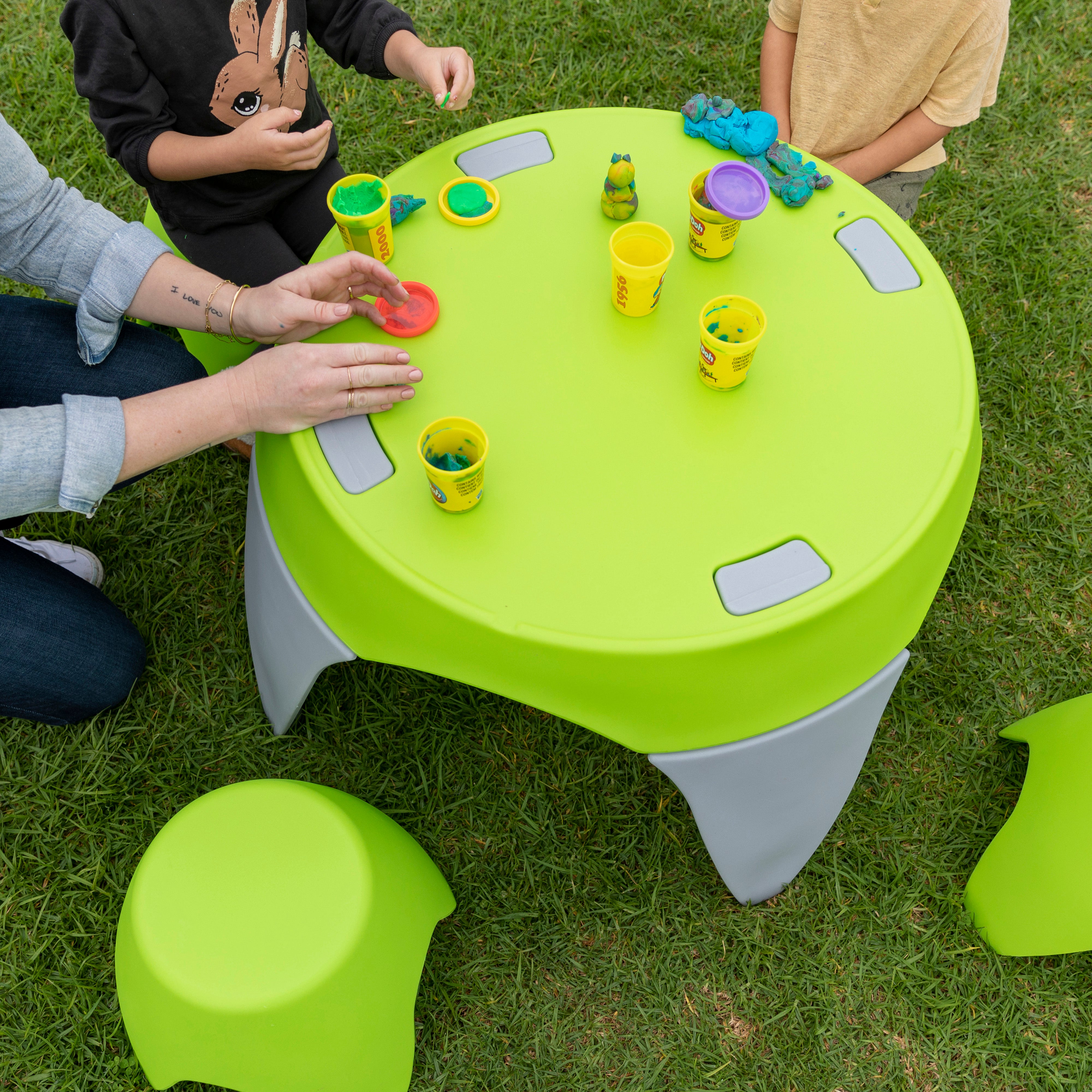Ayana Table and Stool Set, Kids Furniture, 5-Piece