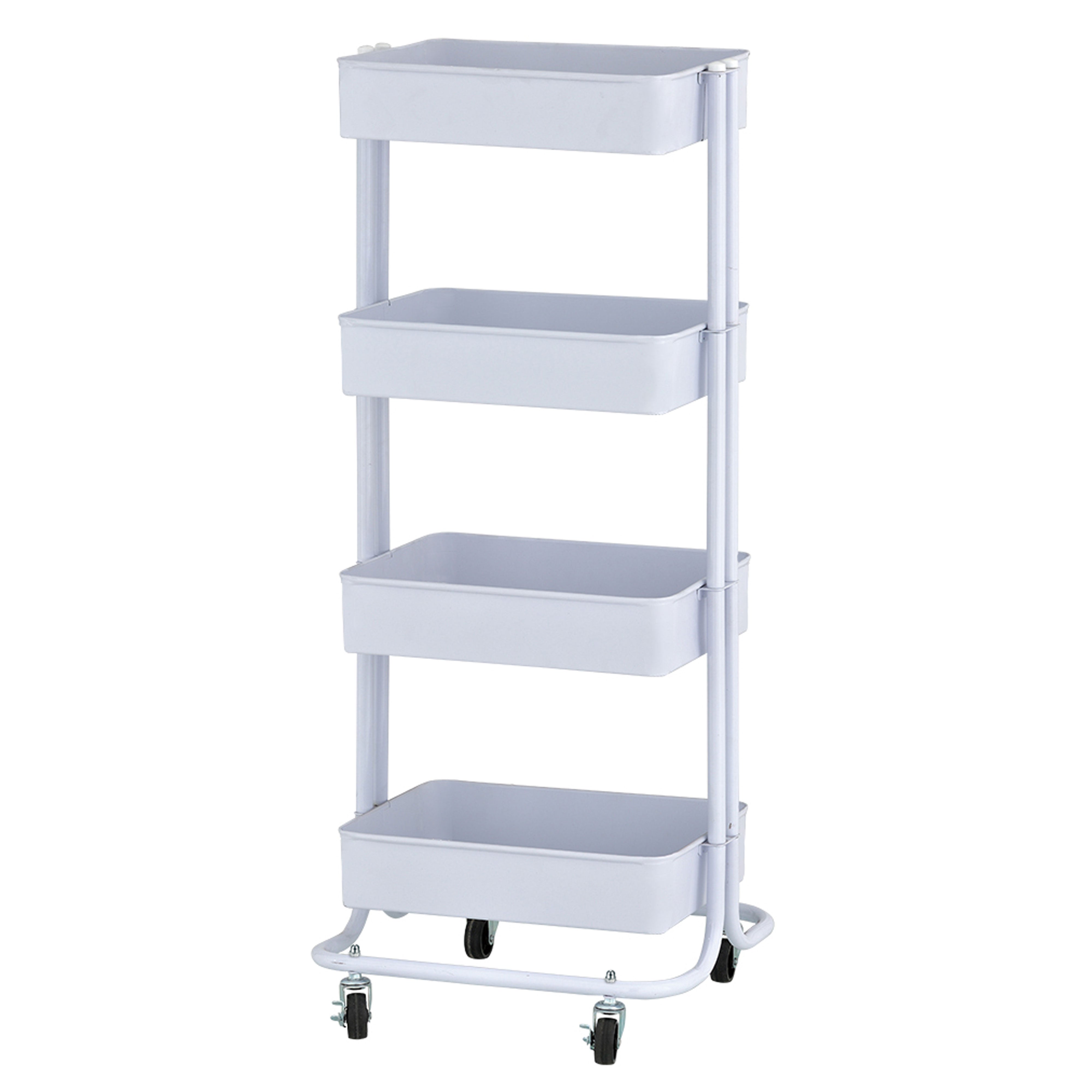 4-Tier Metal Rolling Utility Cart
