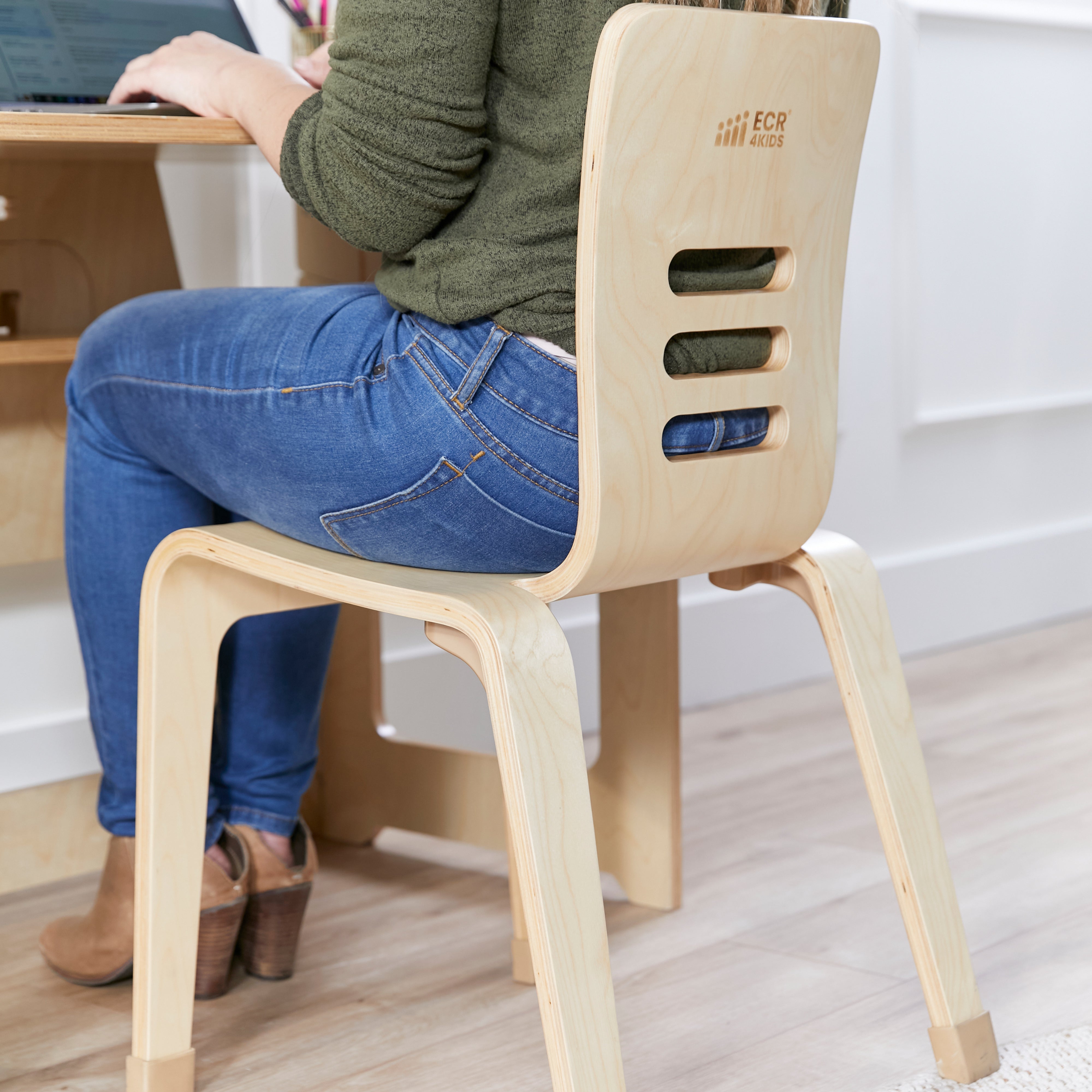 Bentwood Chair, 16in Seat Height, 2-Pack