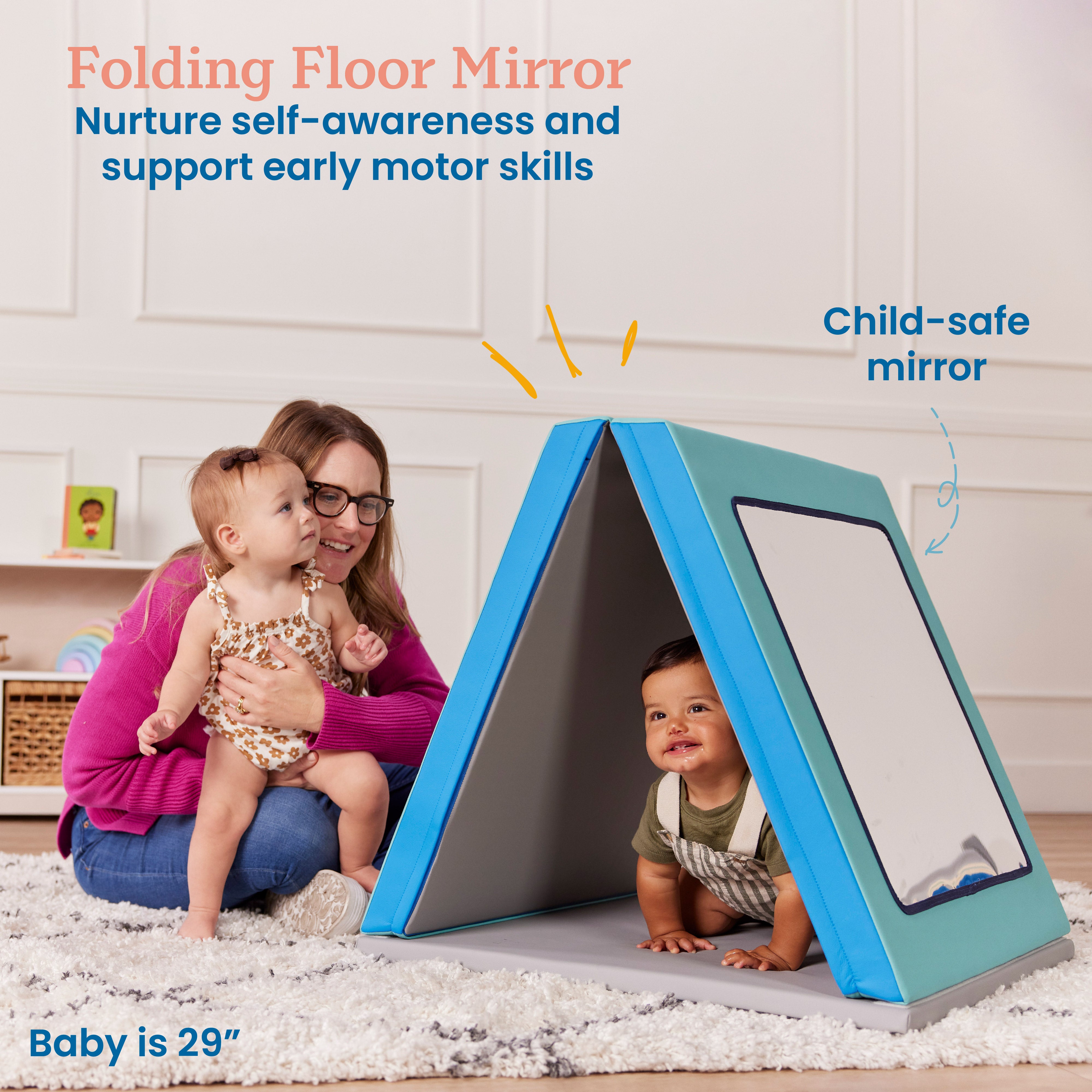 SoftZone Folding Floor Mirror