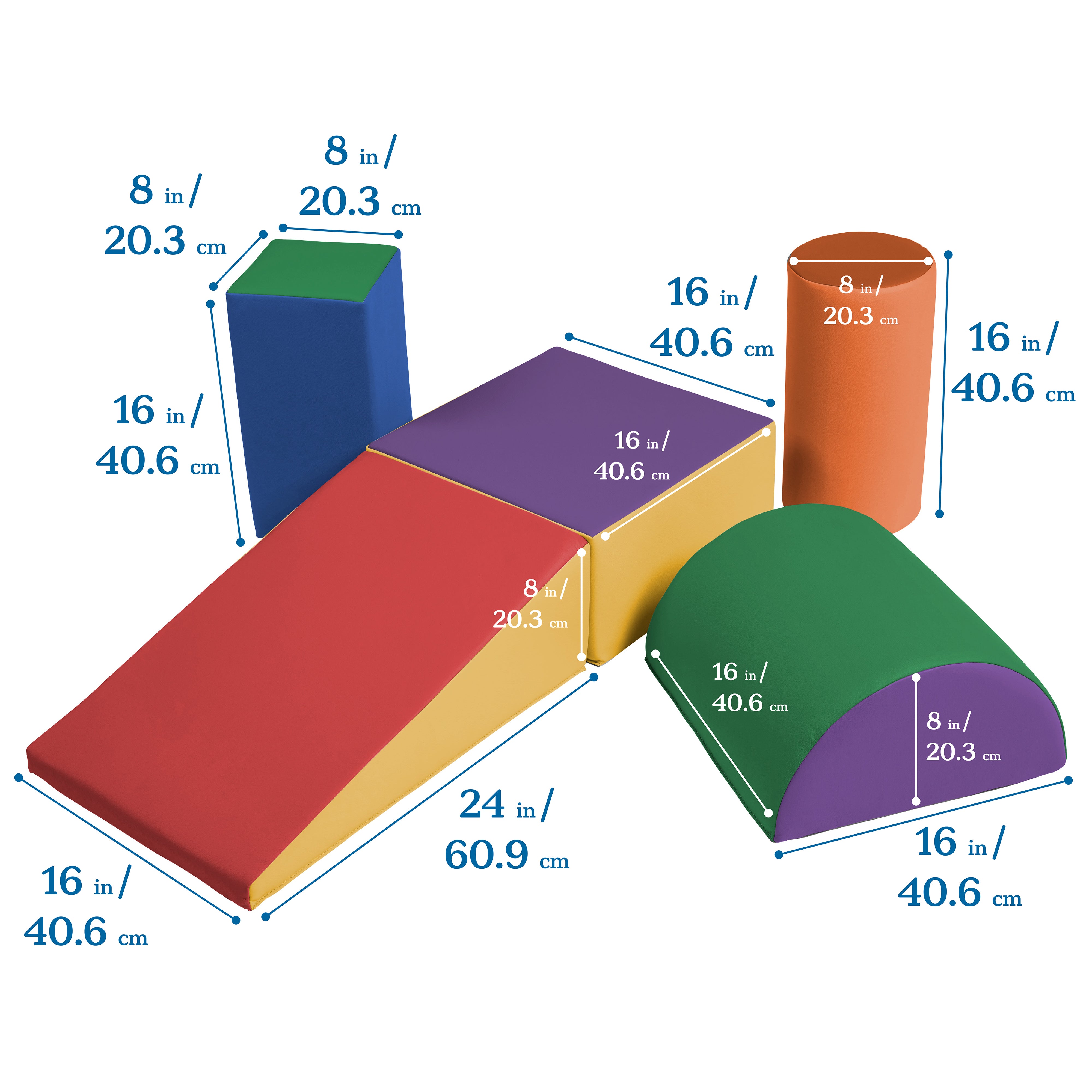 Climb and Crawl Playset, 5-Piece