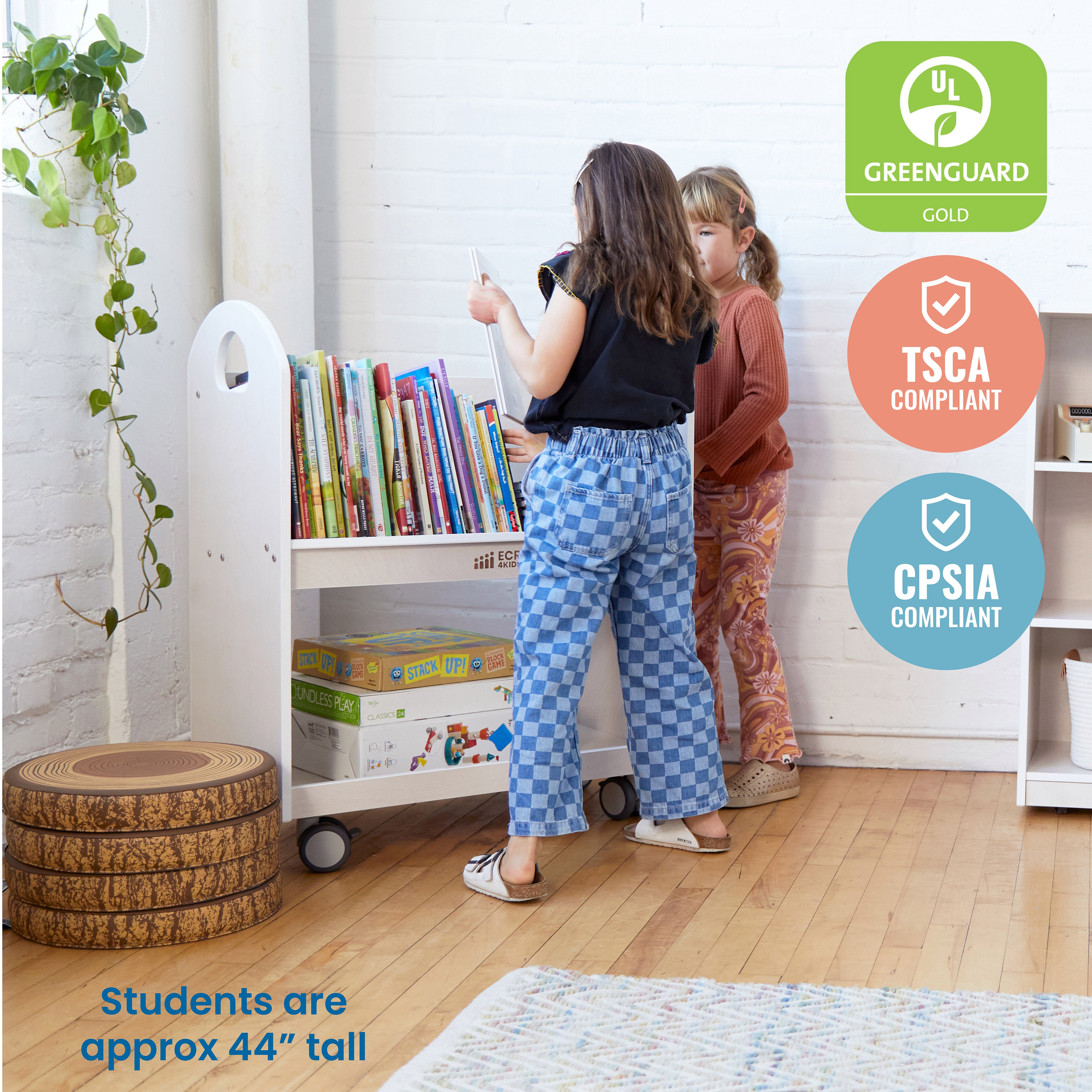 Mobile Book Cart with Countdown Timer