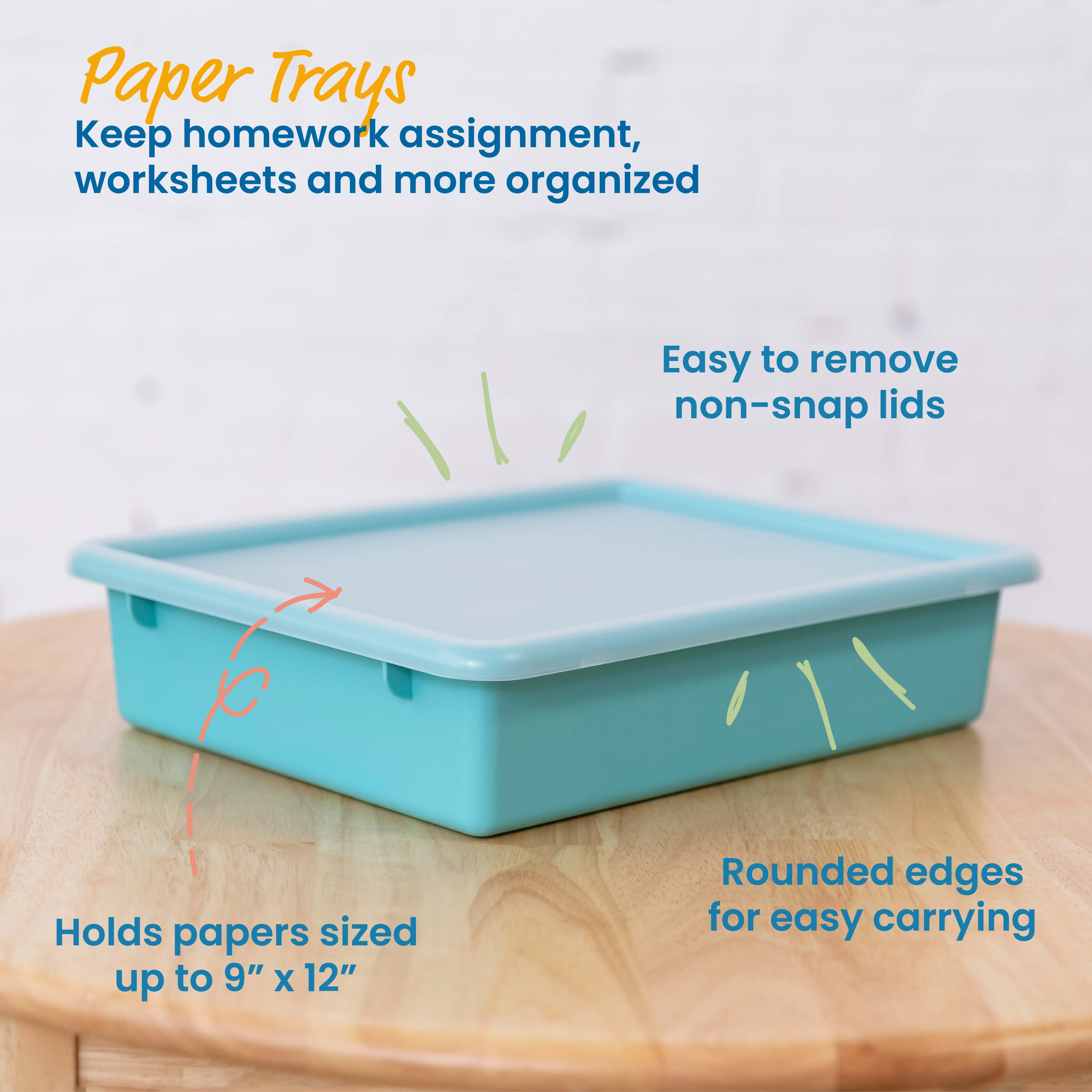 Letter Size Tray with Lid, 10-Piece