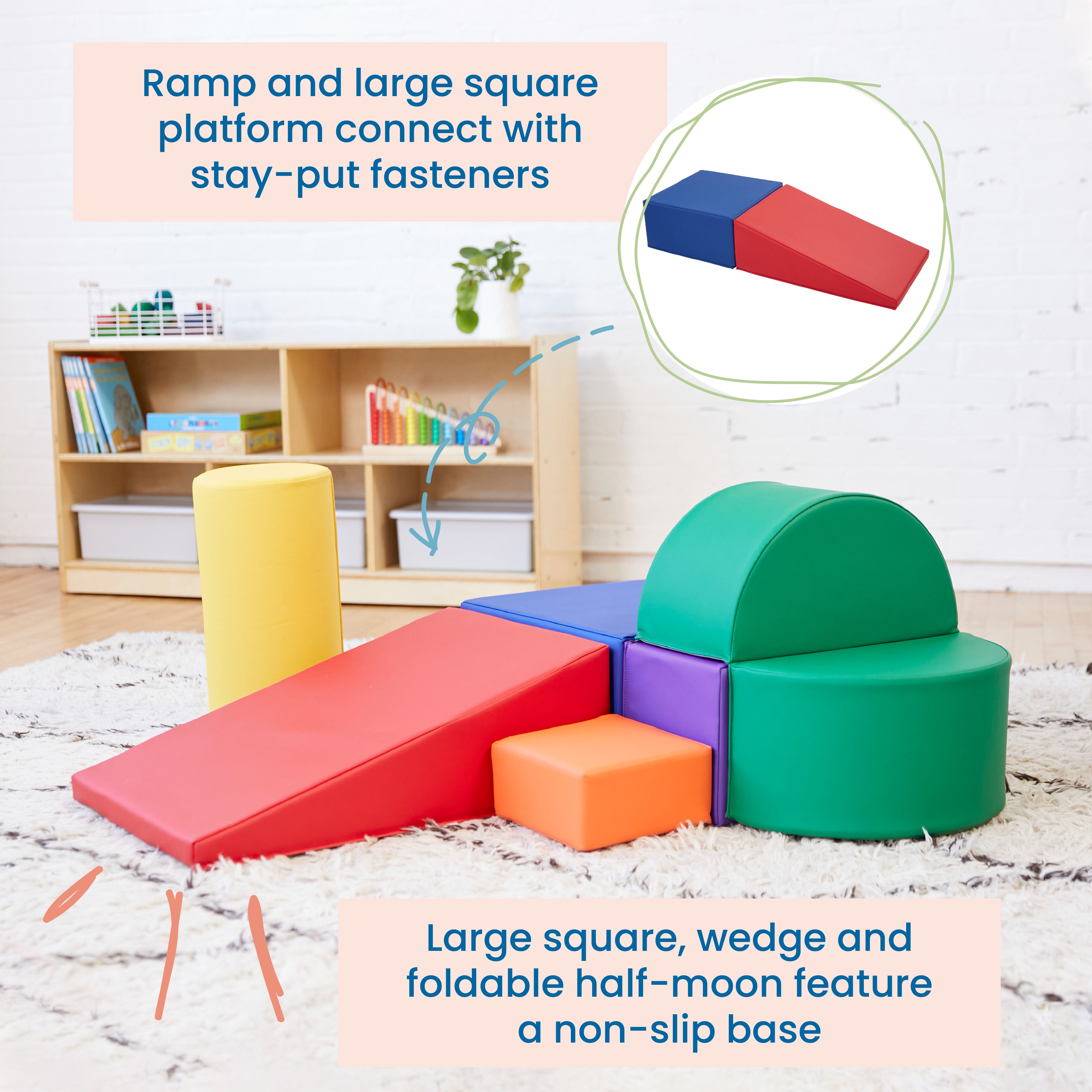 SoftZone Crawl and Climb Playtime Playset, 6-Piece