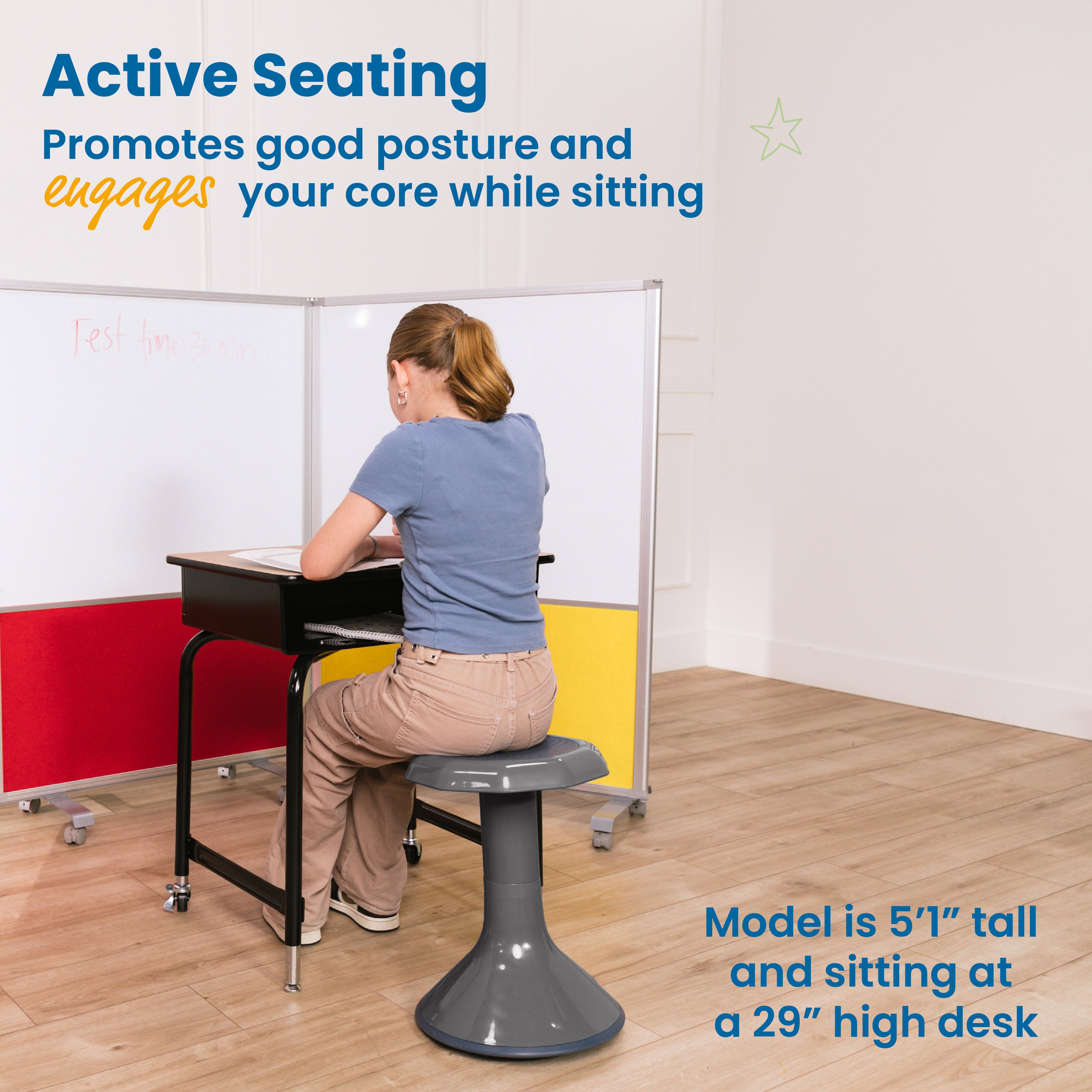 ACE Active Core Engagement Wobble Stool, 18-Inch Seat Height