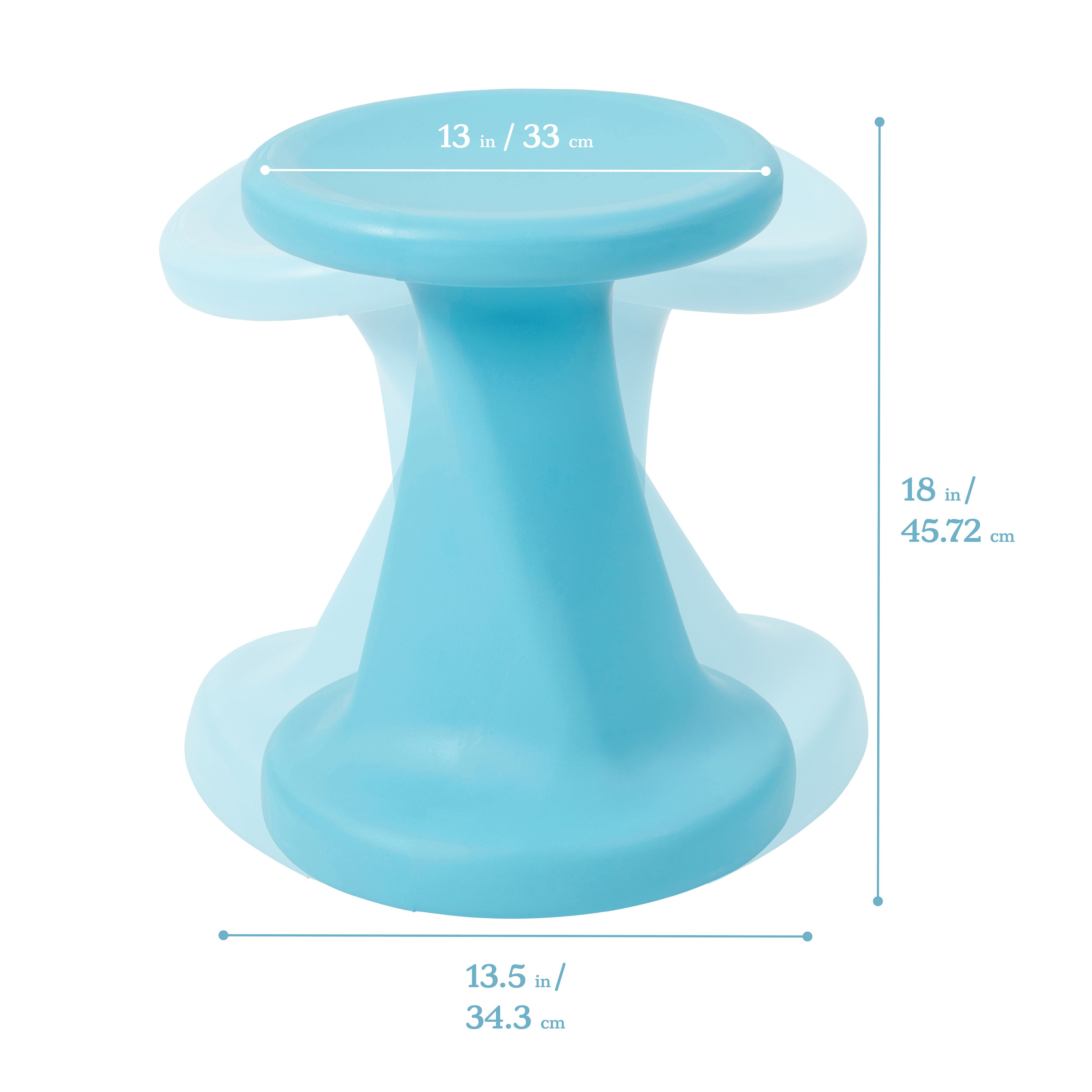 Twist Wobble Stool, 18in Seat Height