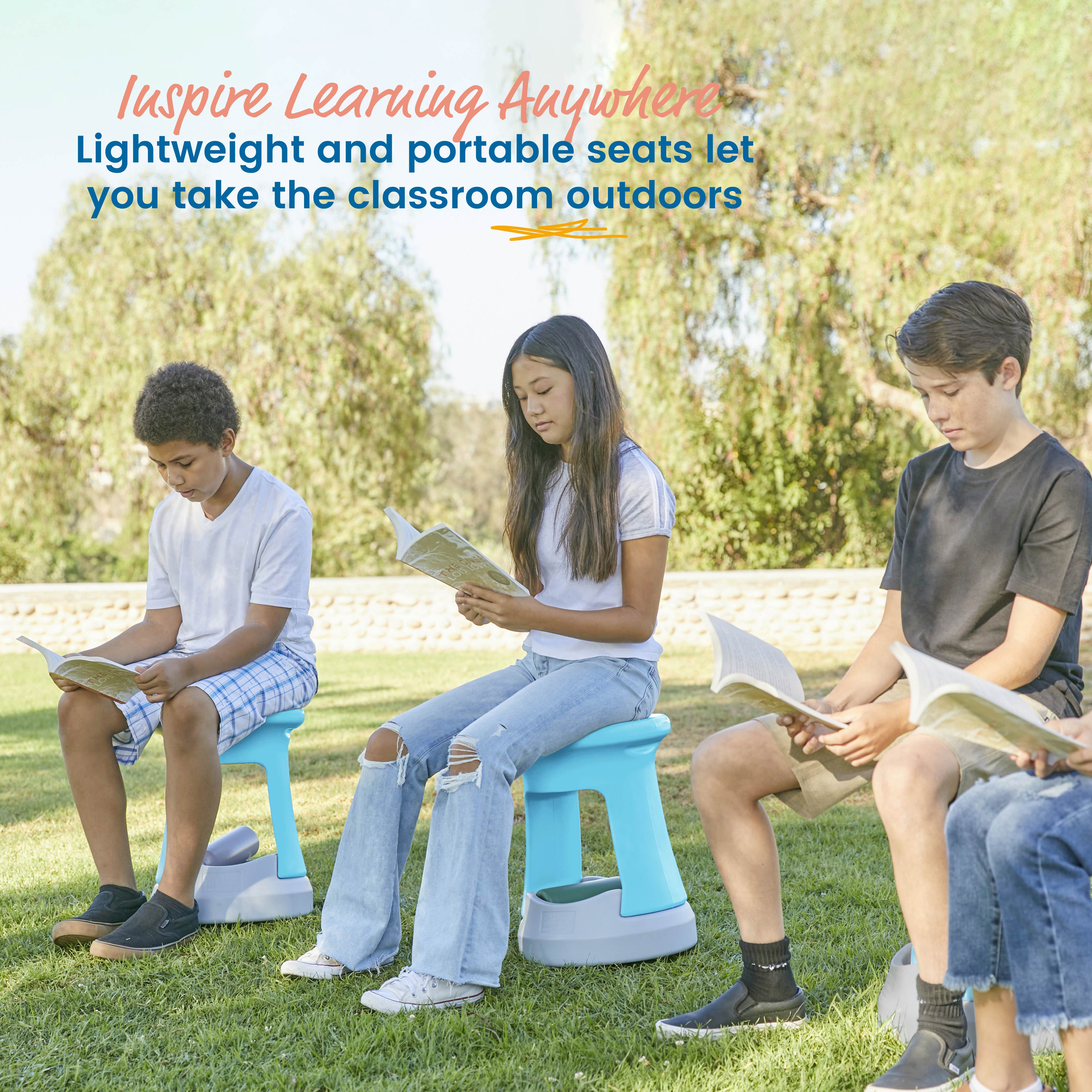 Storage Wobble Stool, Active Learning Chair, Flexible Seating, 18in Seat Height
