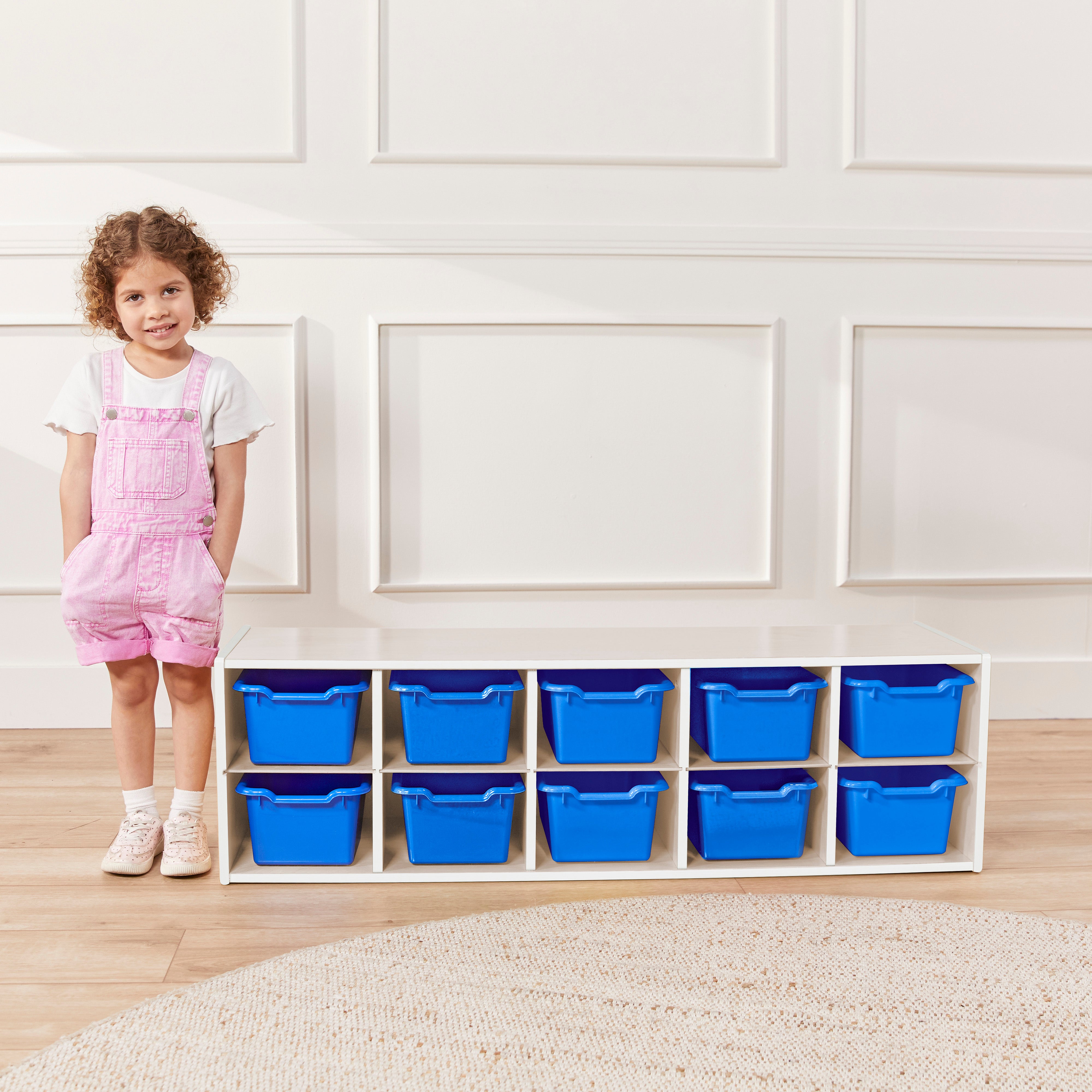 Streamline 10 Cubby Tray Cabinet and 10 Scoop Front Bins, 2x5