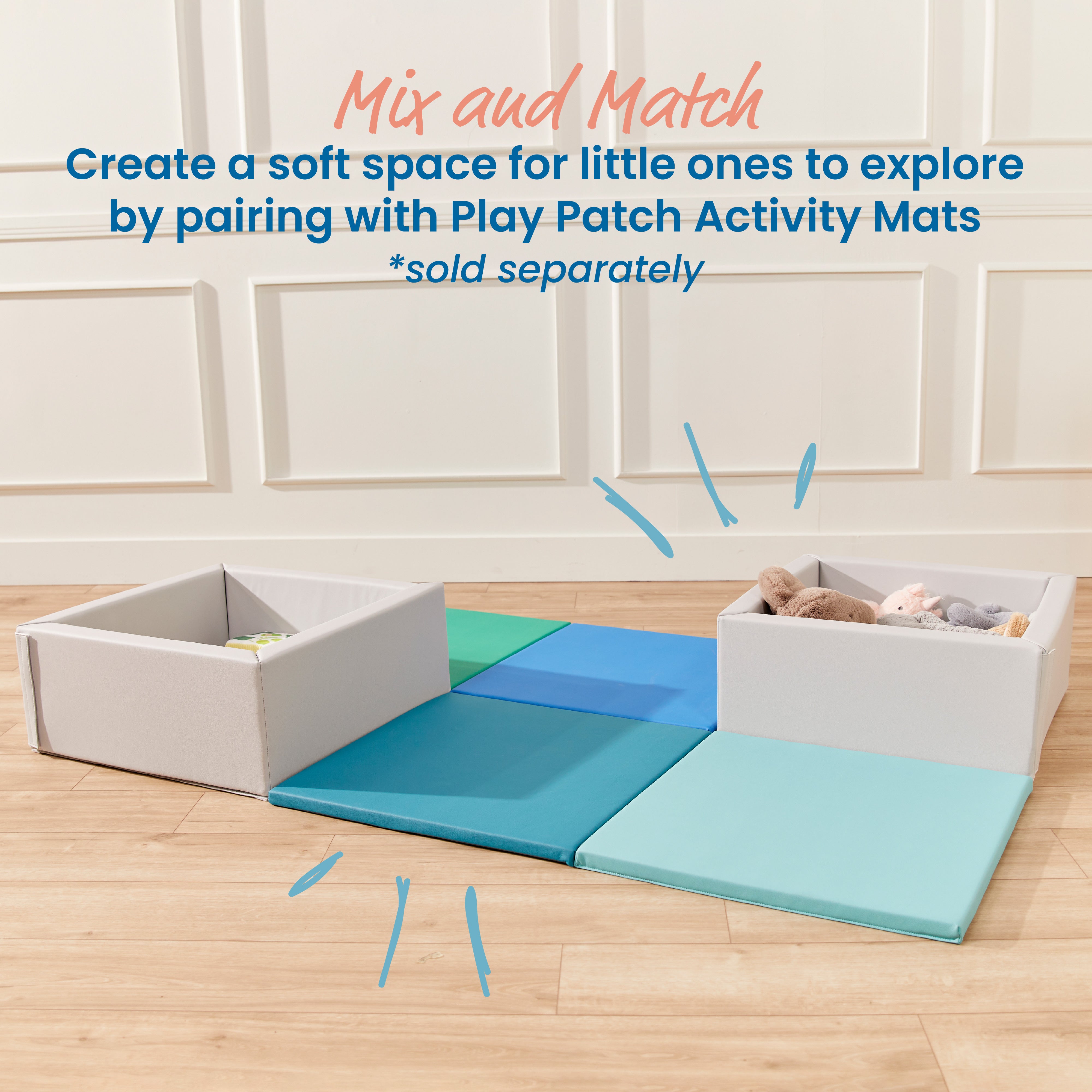Play Patch Toy Bins, 2-Pack