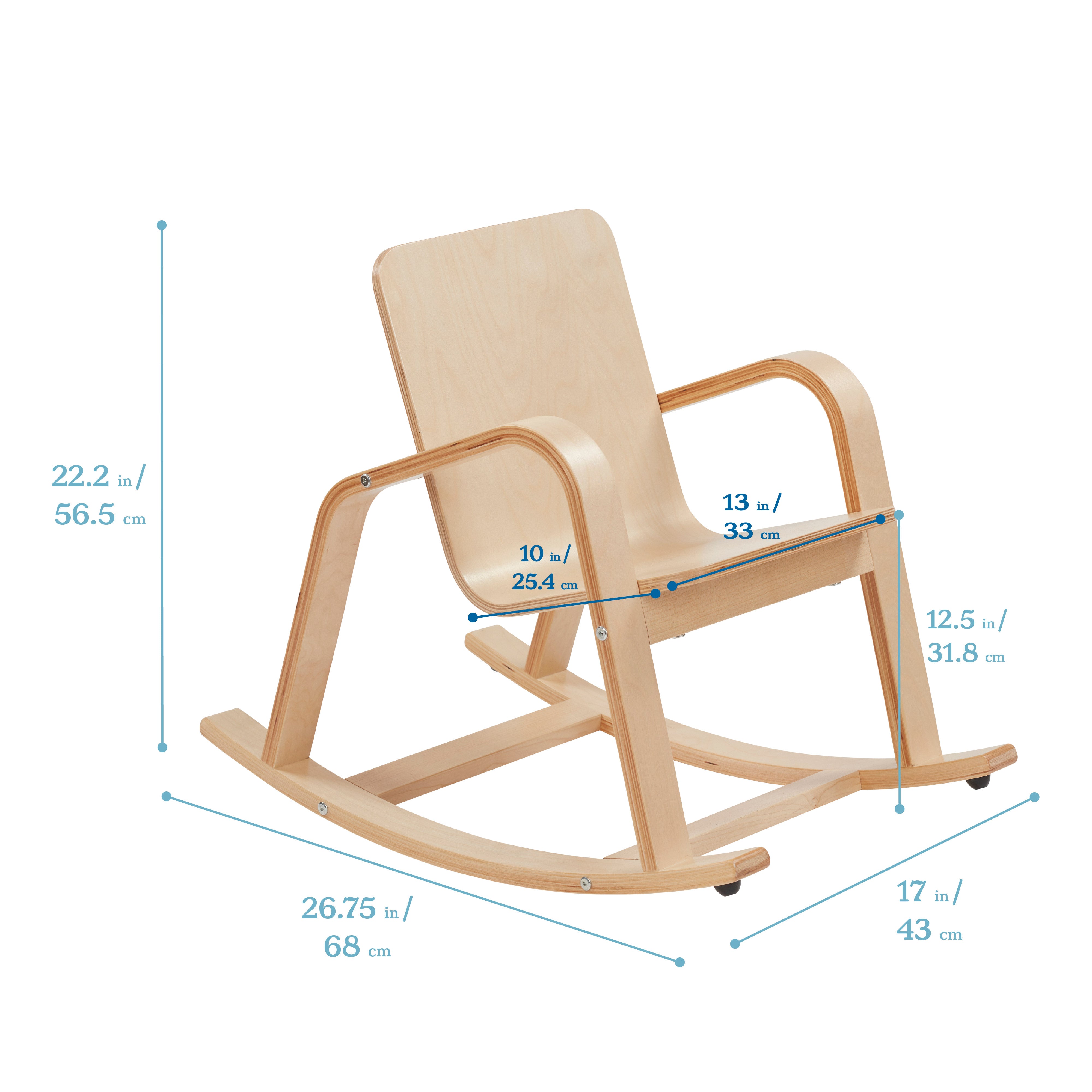 Bentwood Rocking Chair with Armrests