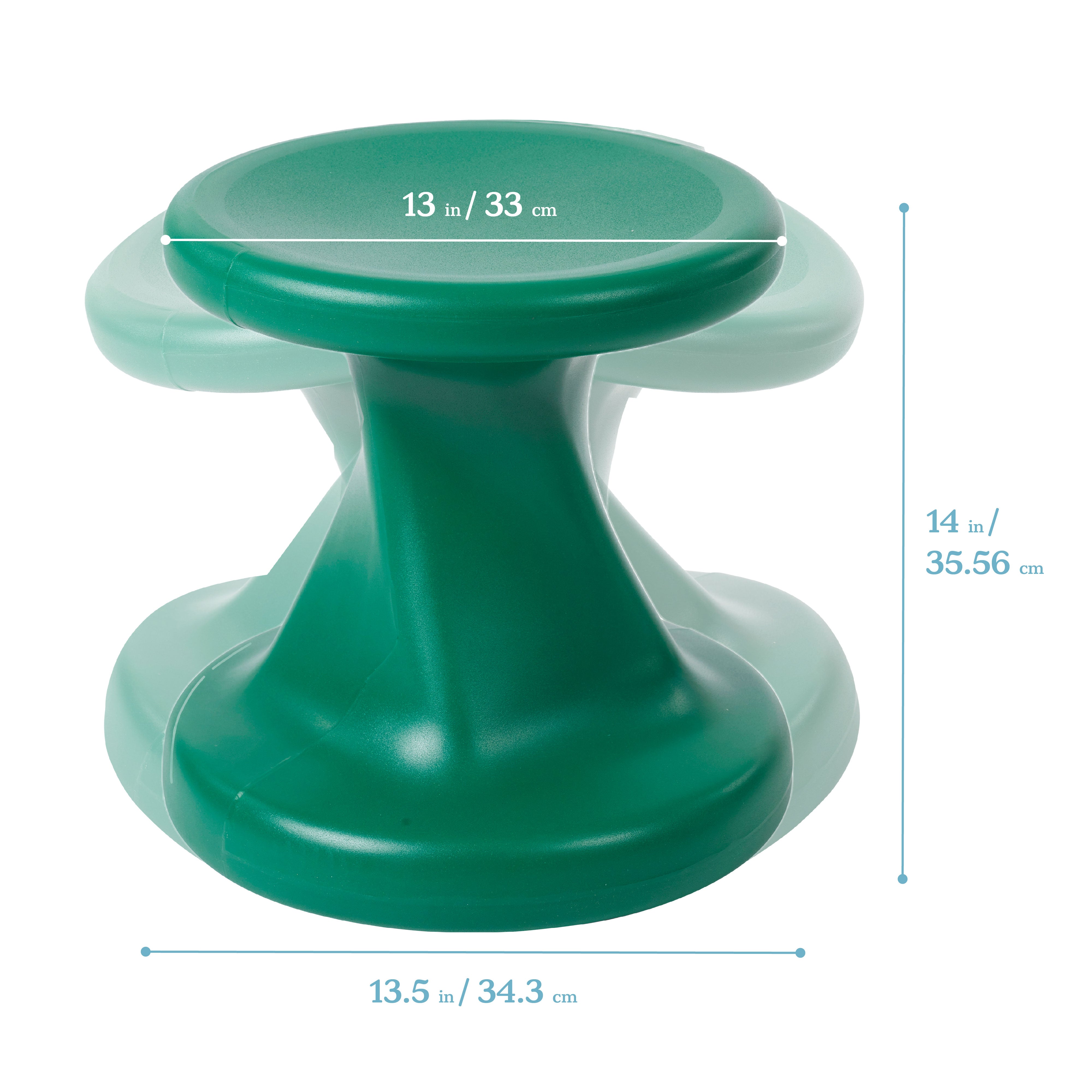 Twist Wobble Stool, 14in Seat Height