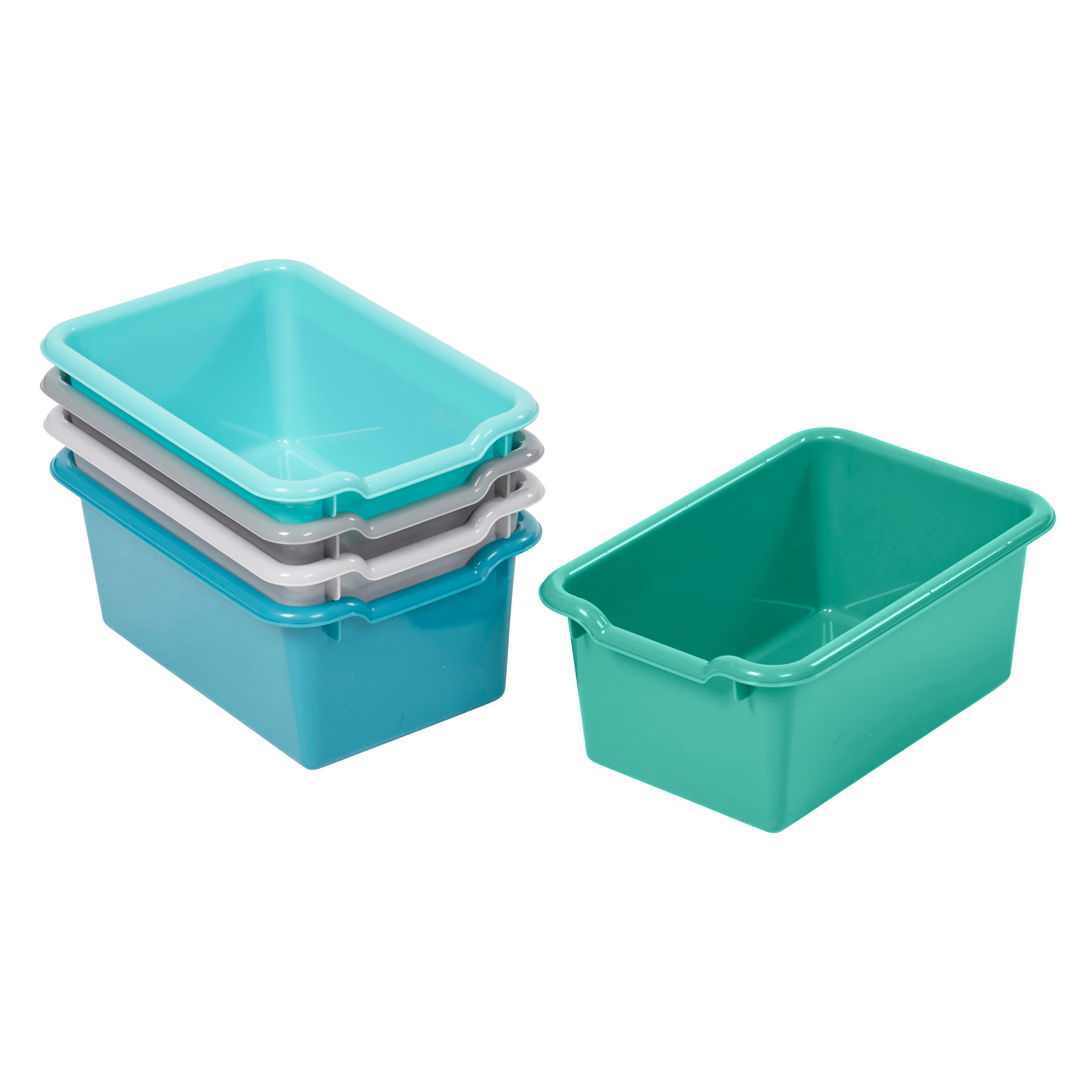 Scoop Front Storage Bin, 5-Piece