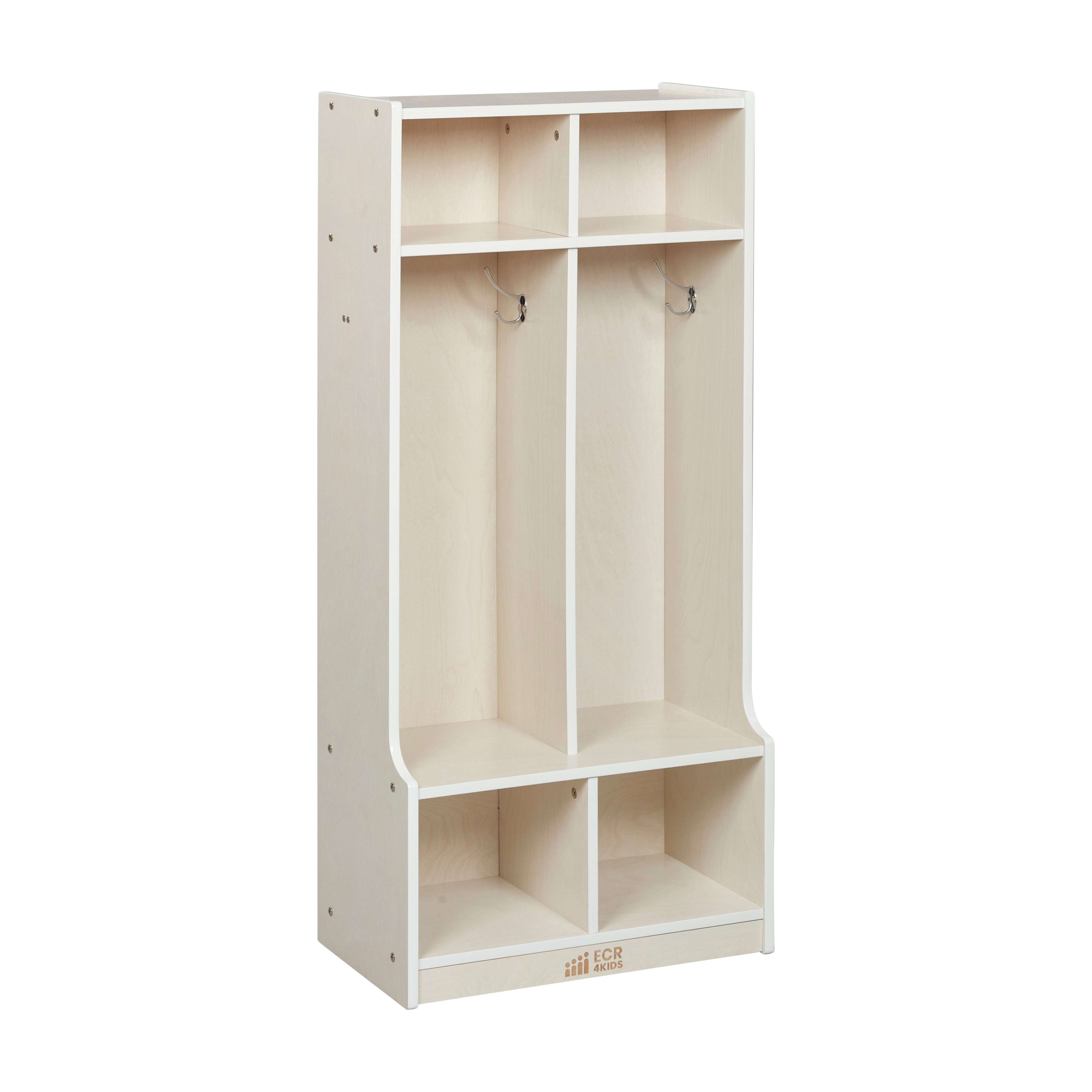 2-Section Coat Locker with Bench