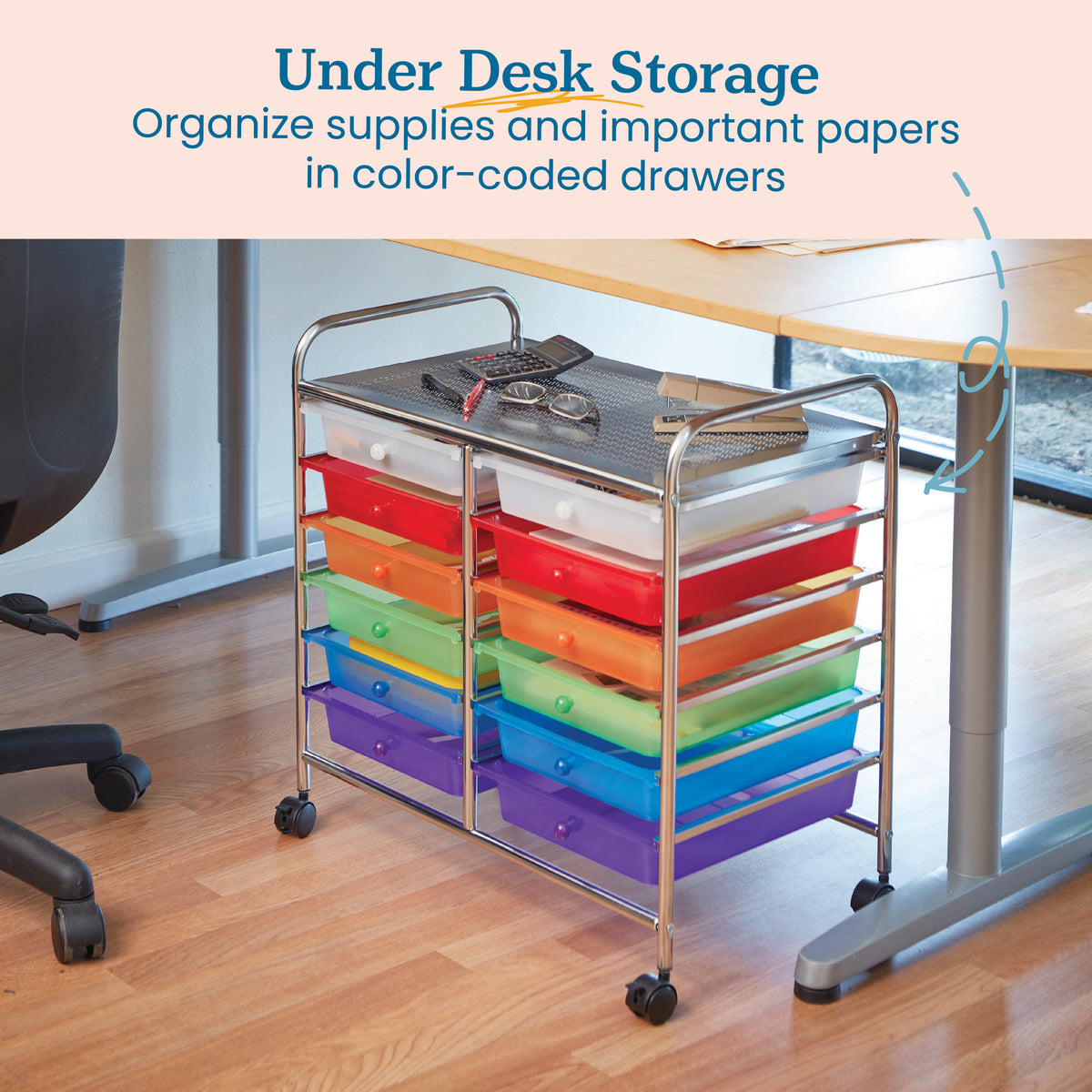 12-Drawer Value Mobile Storage Utility Cart