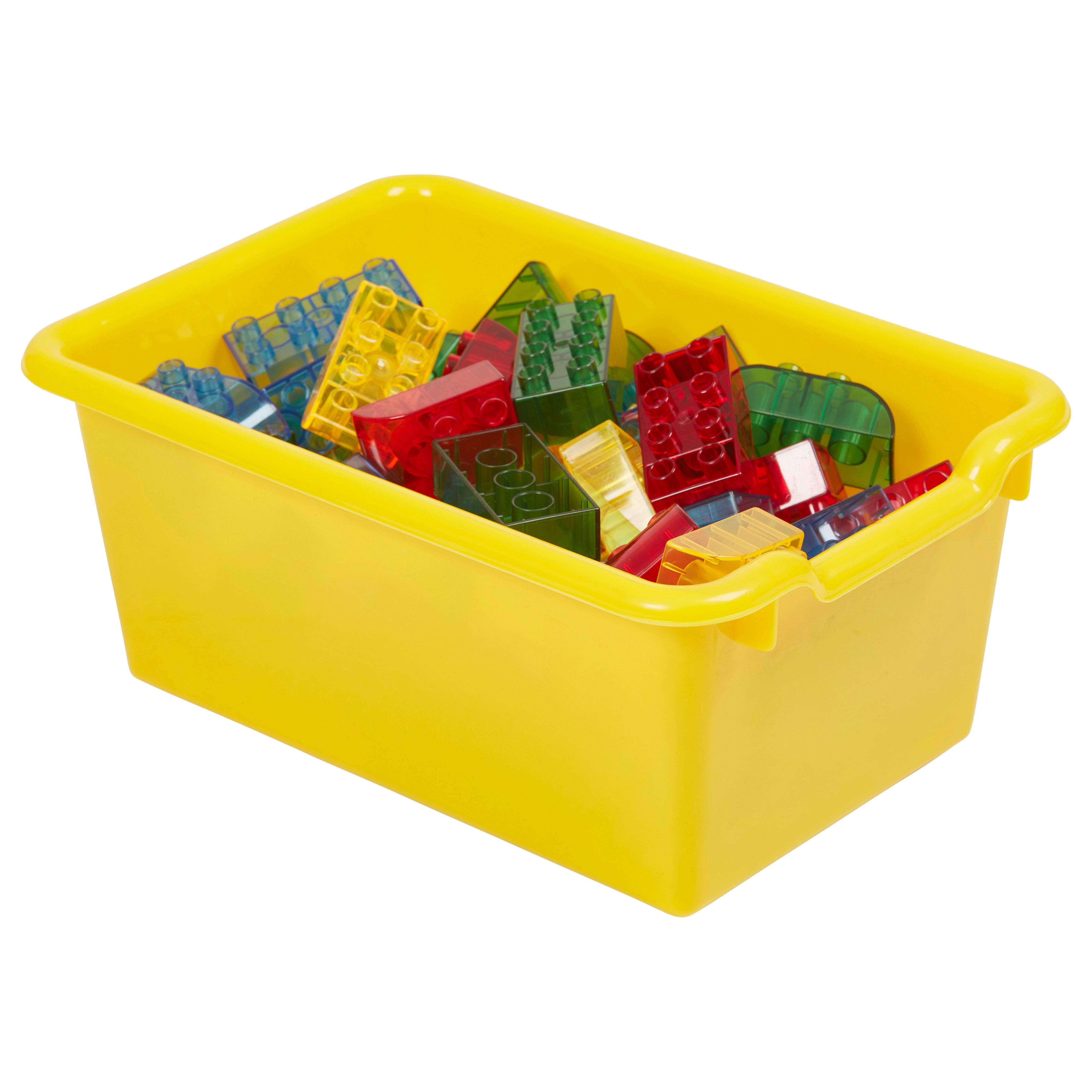 Scoop Front Storage Bins, Multipurpose Organization, 5-Pack