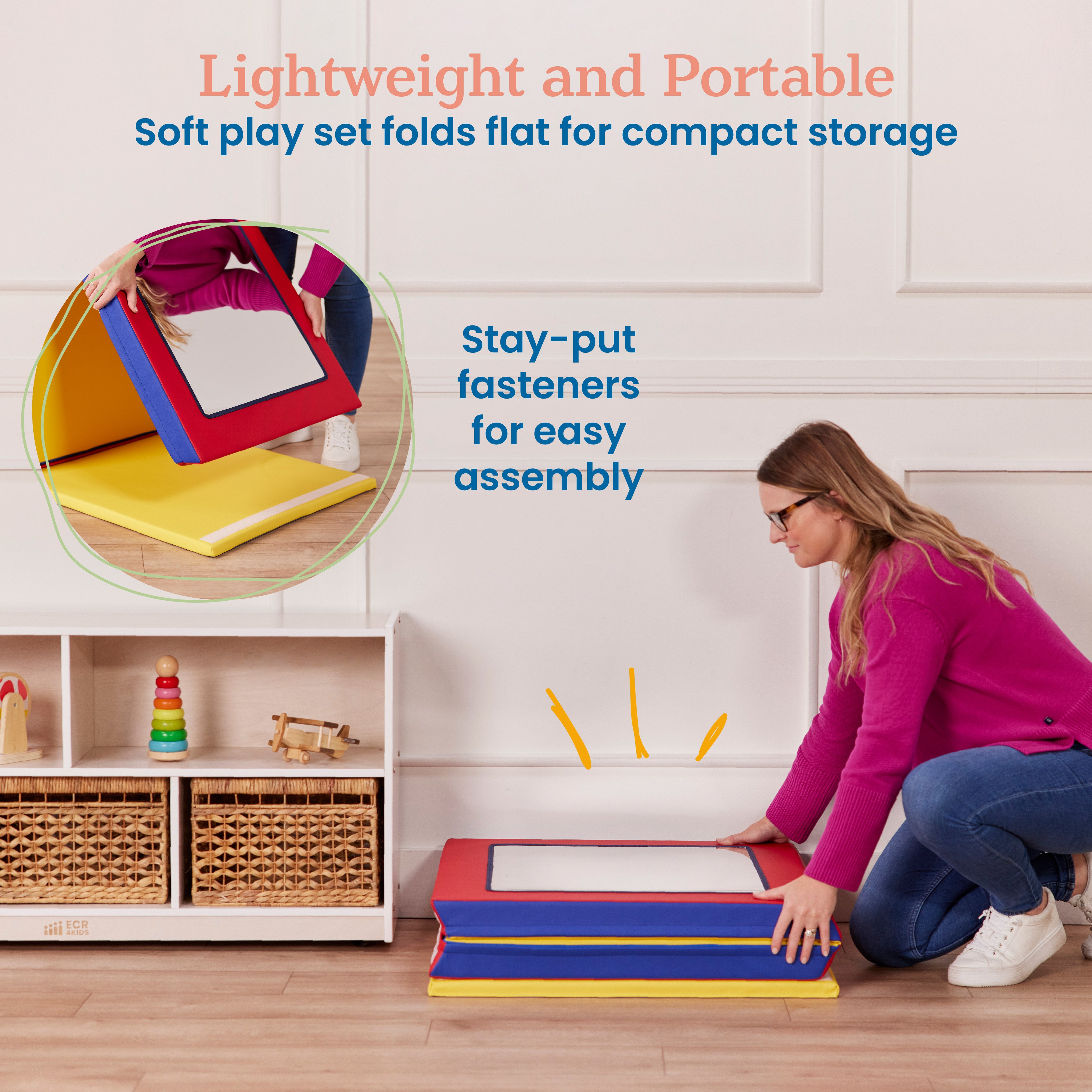 Folding Floor Mirror