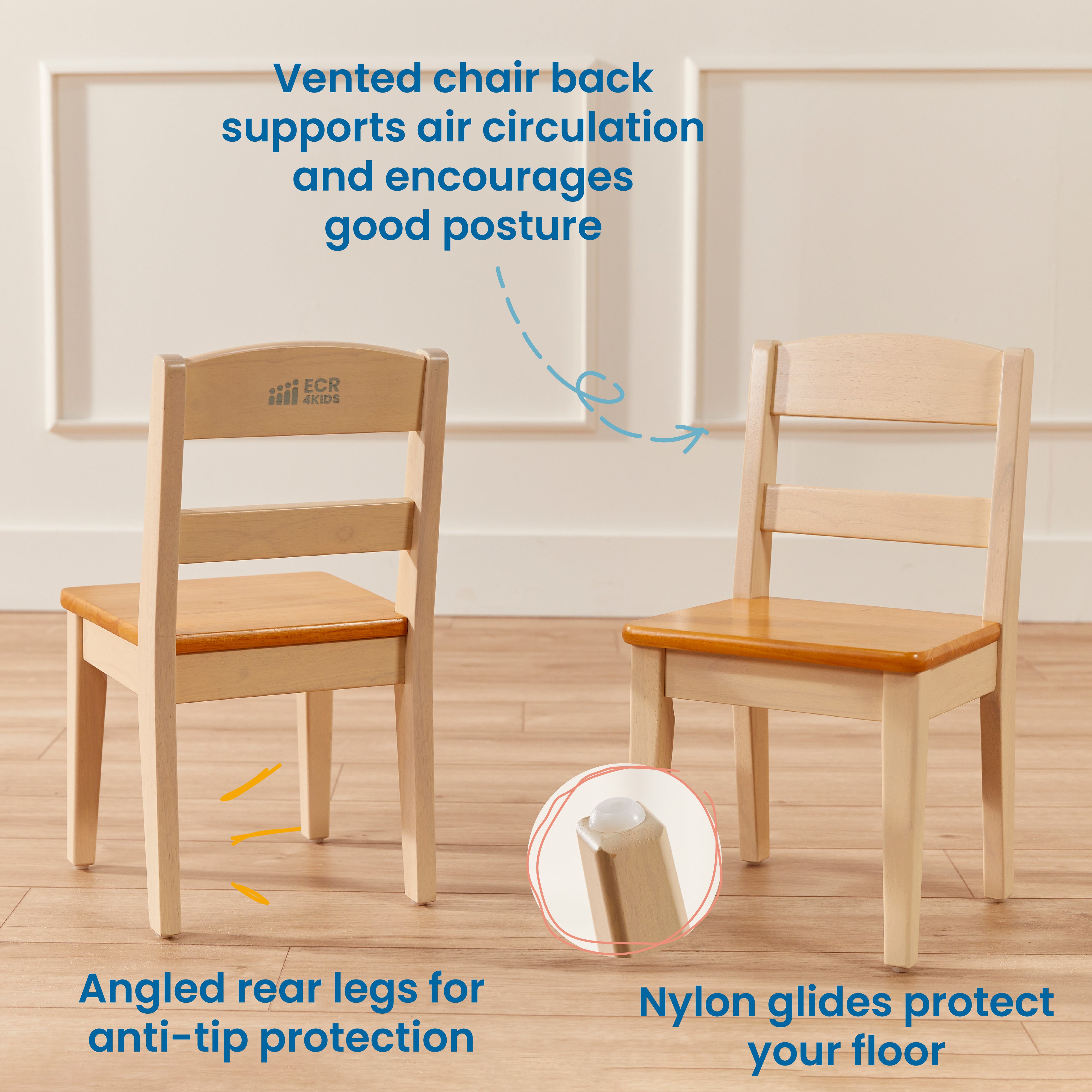 Hideaway Table and Chair Set, 3-Piece