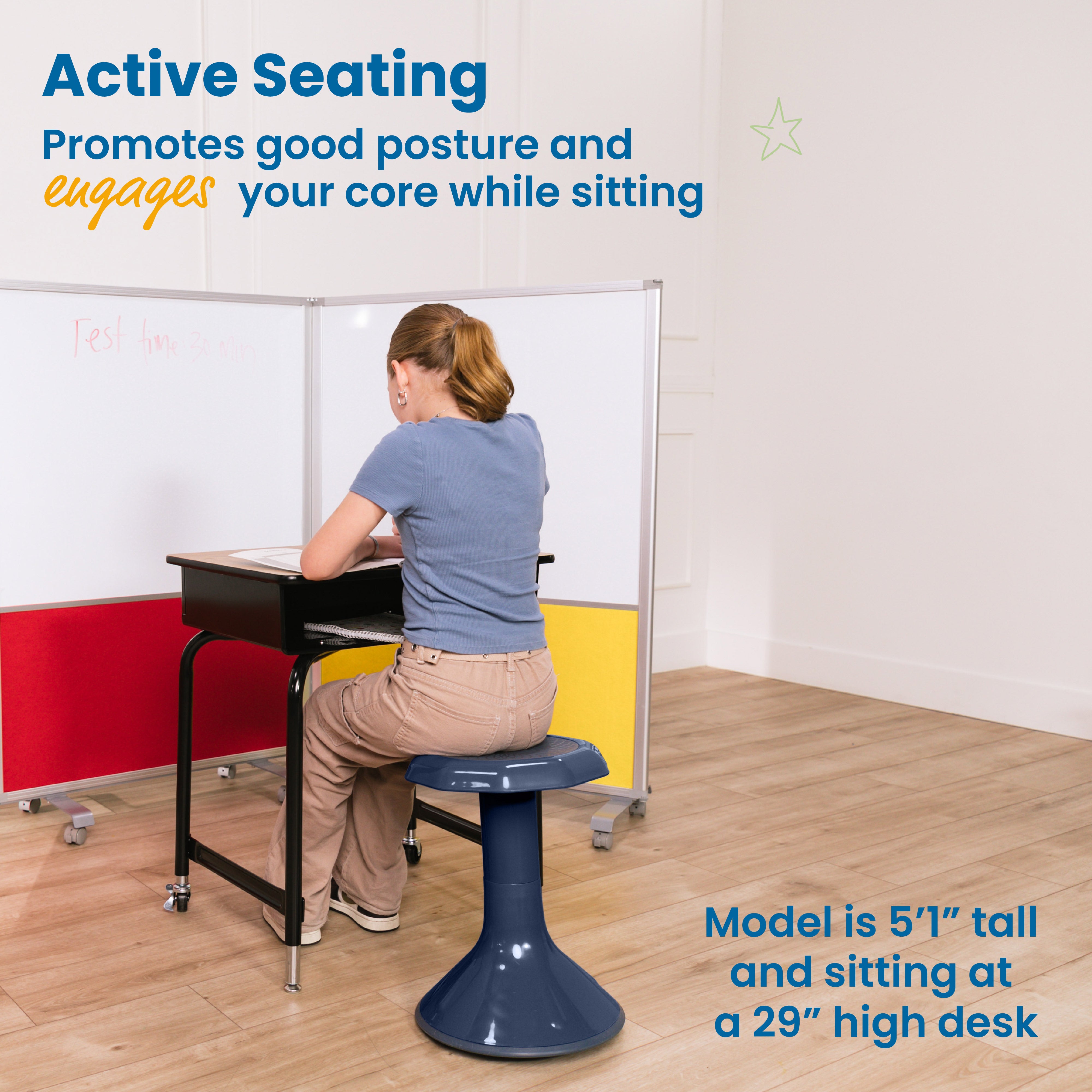 ACE Active Core Engagement Wobble Stool, 18-Inch Seat Height