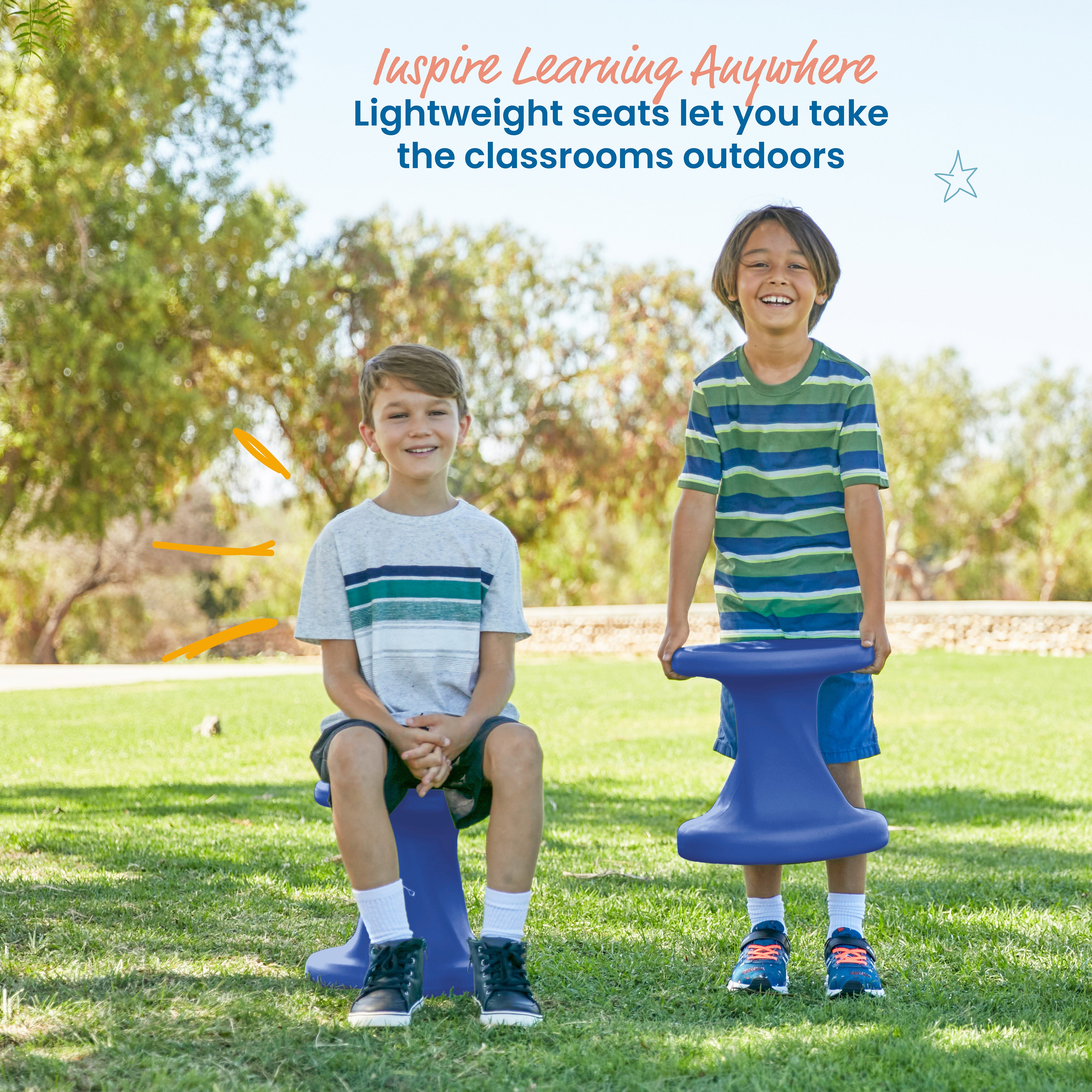 Twist Wobble Stool, 14in Seat Height