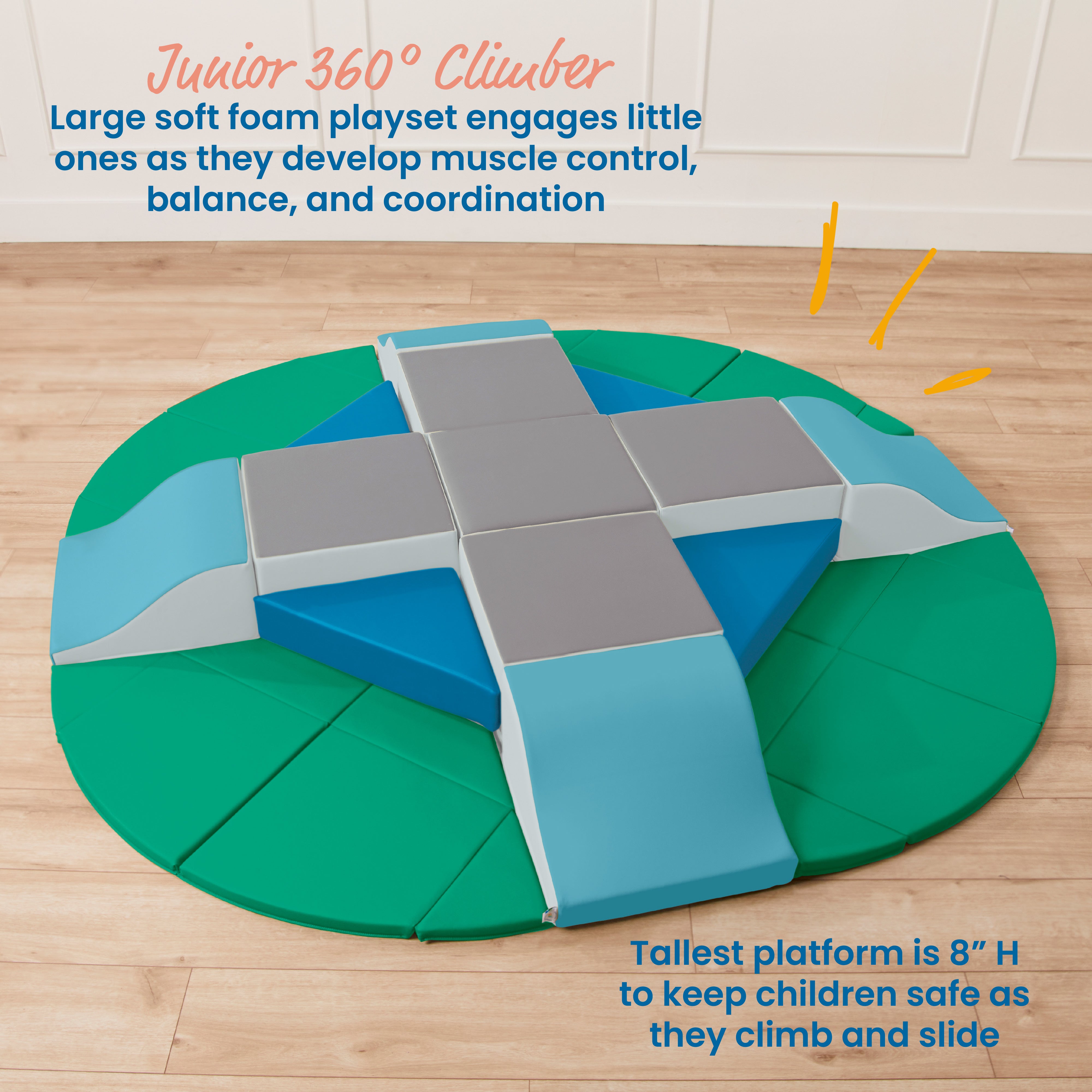 Junior Adventurer's Summit with Slides, 17-Piece